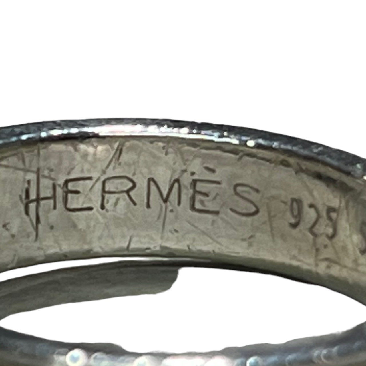 HERMES(エルメス) sun tulle belt ring サンチュールベルト リング 53(13号程度) シルバー×ゴールド コンビ 箱・ケース付属 silver 925