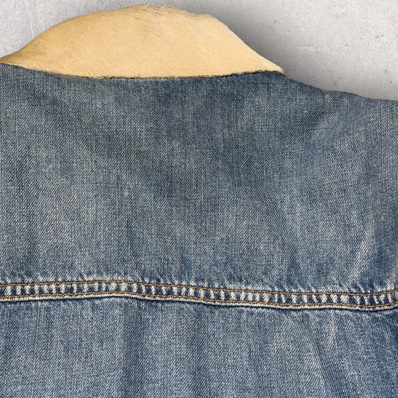 Dolce & Gabbana(ドルチェ&ガッバーナ) 90'sハラコ切替デニムジャケット G8007 46(M程度) ブルー