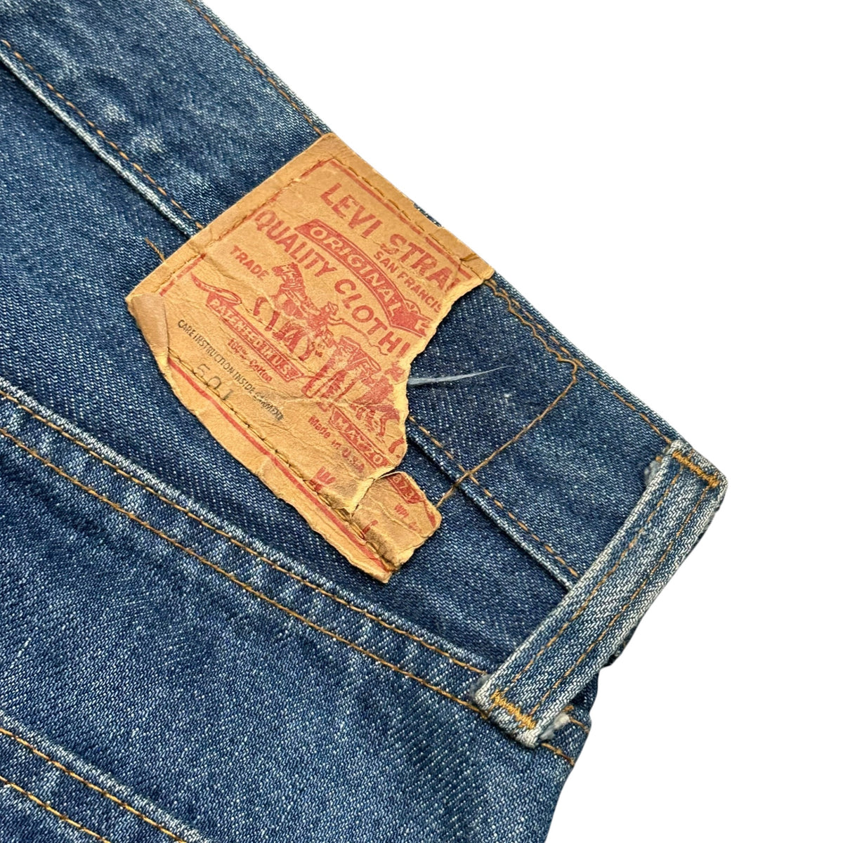 Levi's(リーバイス) 1980’s 80’s 501 late 66 Vintage Denim Pants 66後期 ヴィンテージ デニム パンツ W35(実寸約88cm) インディゴ 80年5月製造 6刻印 セルビッチ ヴィンテージ 収縮8%