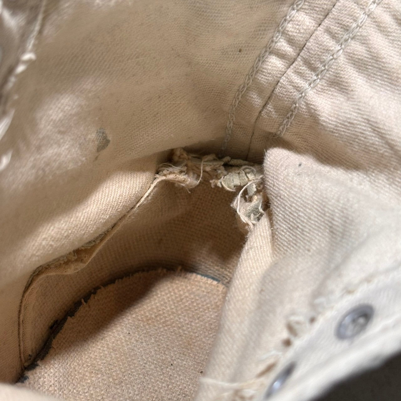 CONVERSE(コンバース) 50's USA made CHUCK TAYLOR ''Wrestling shoe'' チャック テイラー ウエイト リフティング シューズ 10(28cm程度) アイボリー 50年代 ヴィンテージ ハイカット スニーカー ボロ