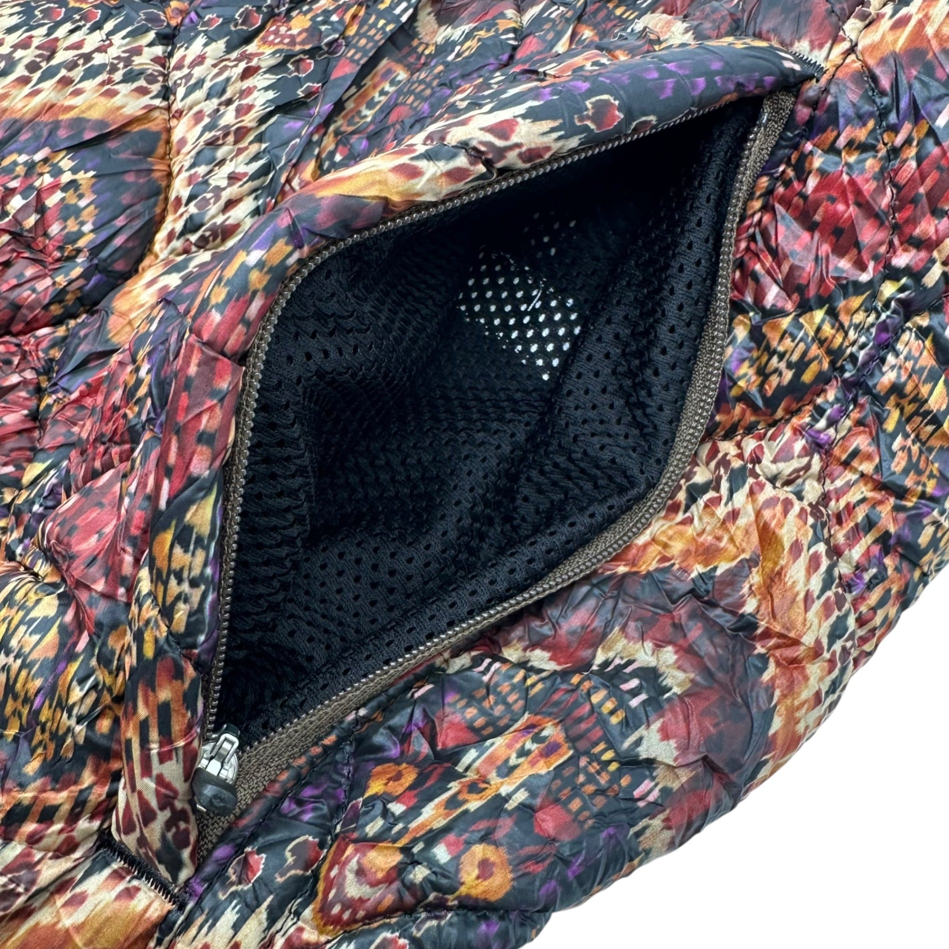 NEEDLES×ts(s)(ニードルズ×ティーエスエス) 22AW Zipped Pant – Quilted Poly Cloth ジップ パンツ キルティング ポリクロス S ブラウン ジョガー 中綿 コラボ