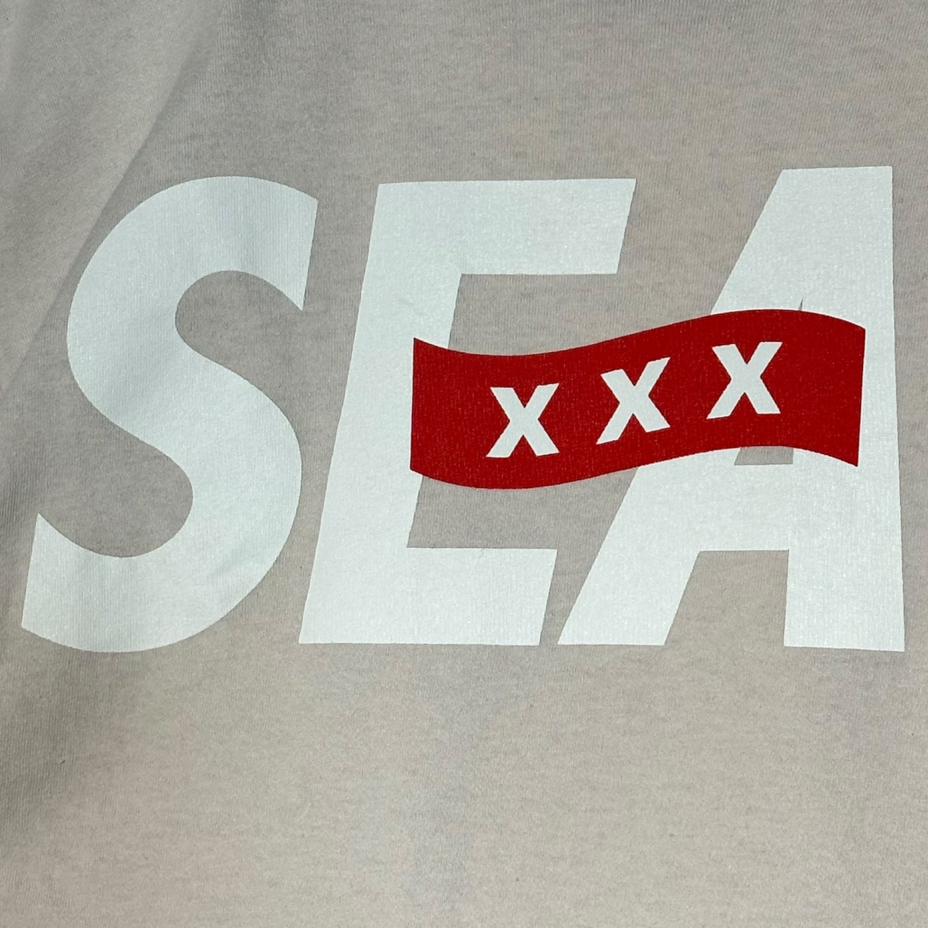 WIND AND SEA×GOD SELECTION XXX(ウィンダンシー×ゴッドセレクション) W NAME LOGO PRINT TEE W ネーム ロゴプリント Tシャツ L ライトピンク