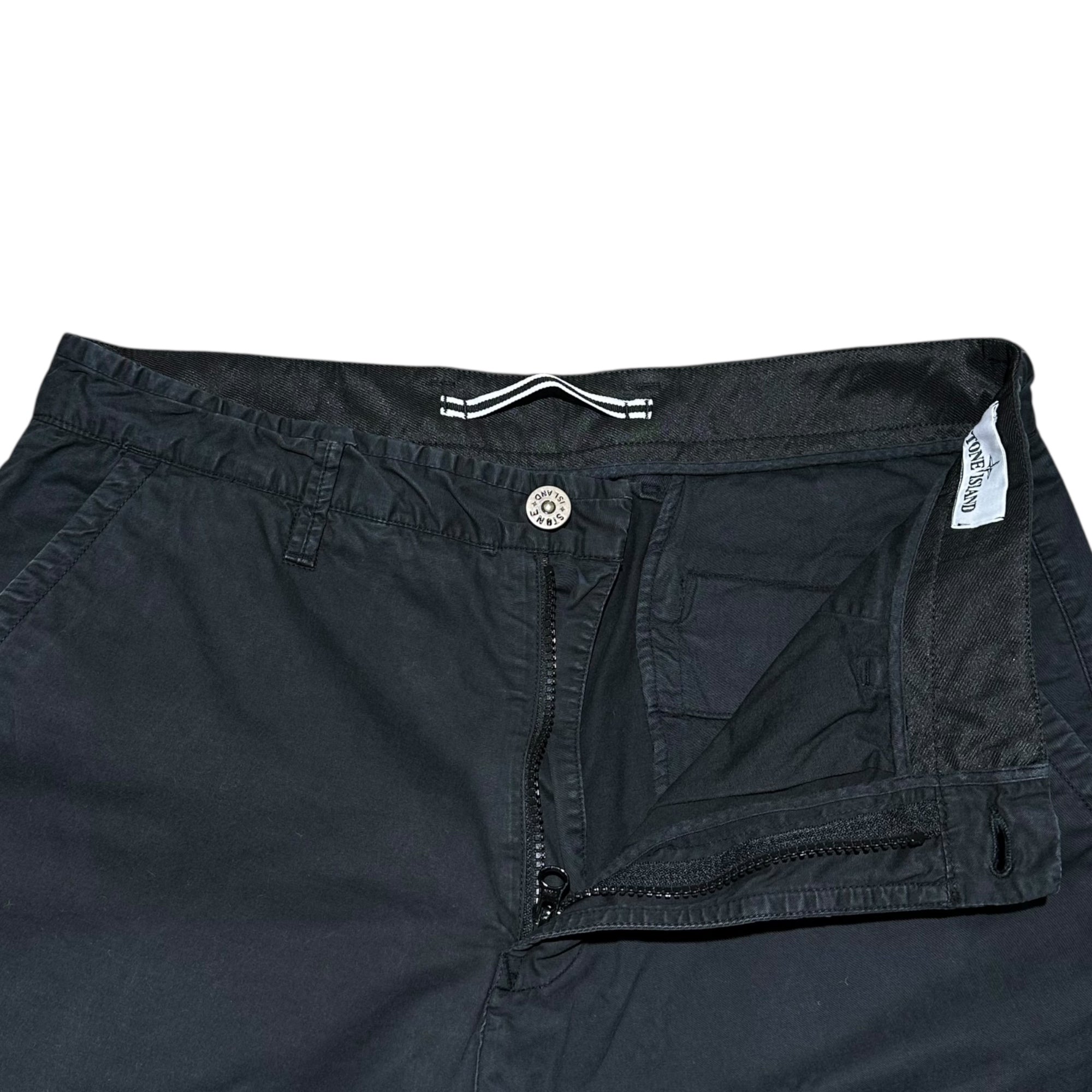 STONE ISLAND(ストーンアイランド) 20SS Garment-Dyed Chino Pants ガーメントダイ チノ パンツ 721531519 W32 ブラック