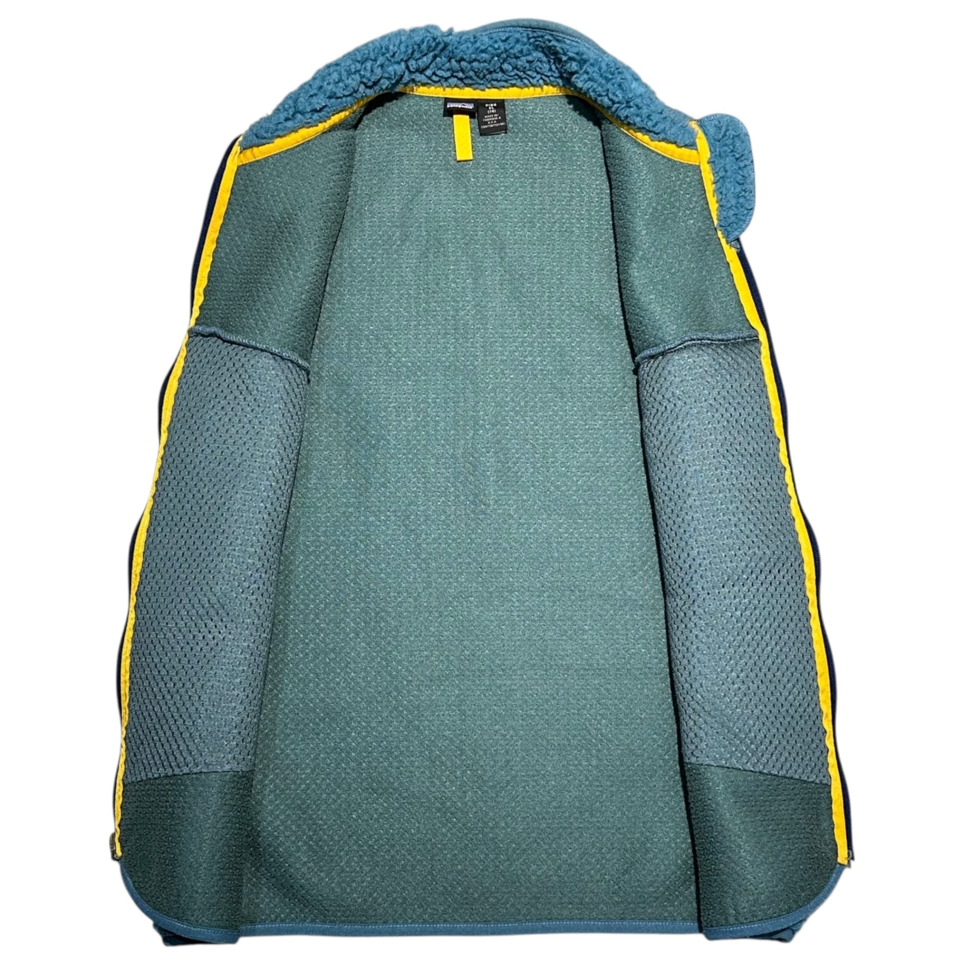 Patagonia(パタゴニア) 00's USA made RETRO X VEST レトロ フリース ベスト 65561 KIDS XL(メンズM程度) ライトブルー 2001AW ヴィンテージ ボア