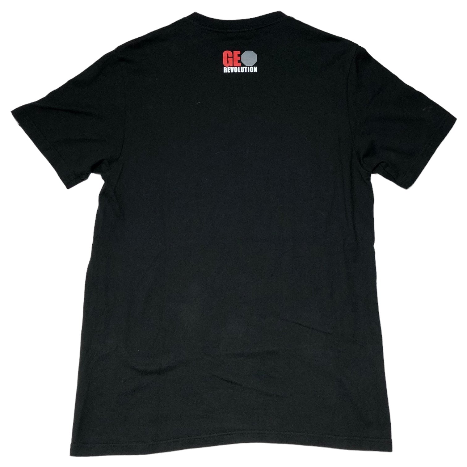 GOODENOUGH(グッドイナフ) THIS MACHINE KILLS FASCISTS Tシャツ S ブラック×レッド 品質表示タグ切れ