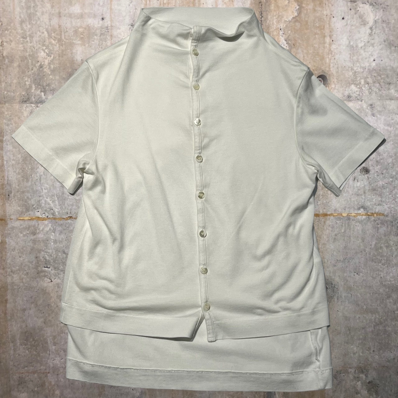 tricot COMME des GARCONS(トリココムデギャルソン) S/Sオールドレイヤードカットソー TT 020040 表記なし(FREE) ホワイト AD2001