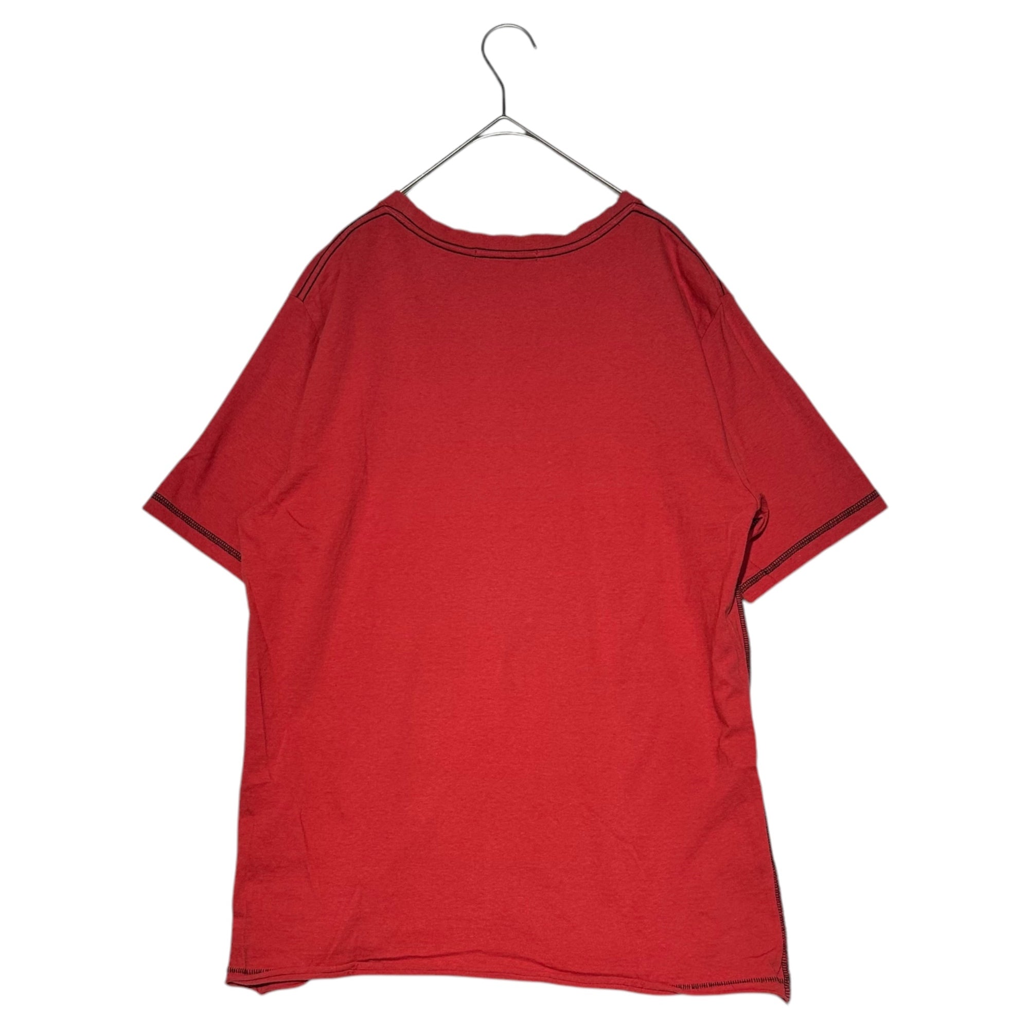 UNDERCOVER(アンダーカバー) Reprint SCAB GIZ pattern neck print T-shirt 復刻 SCAB GIZ柄 ネック プリント Tシャツ M レッド×ブラック