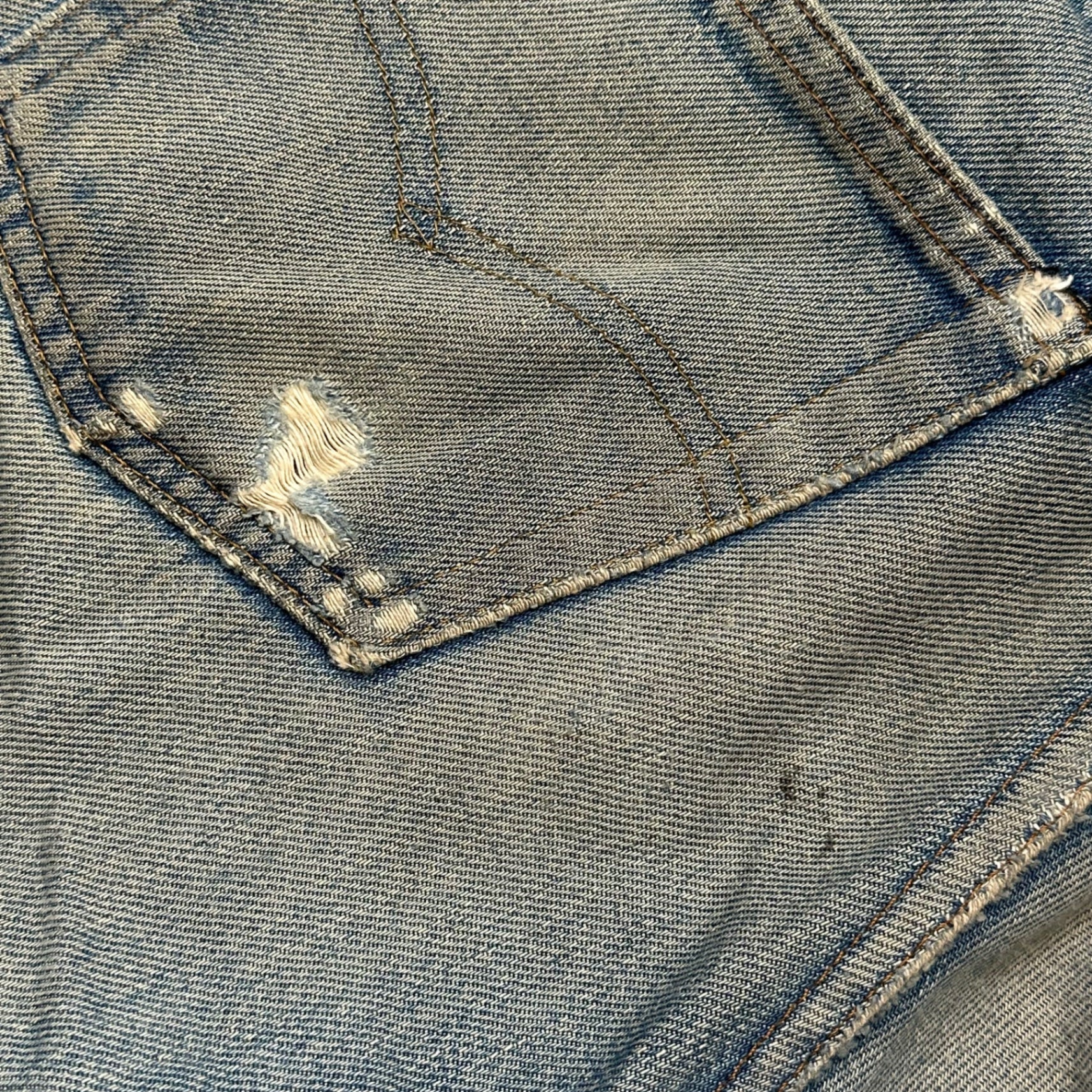 Levi's(リーバイス) 1980's 501 Redline Vintage Denim pants 赤耳 ヴィンテージ デニム パンツ 表記消(実寸約W30) インディゴ 80年代 ヴィンテージ セルビッチ ボタン裏524