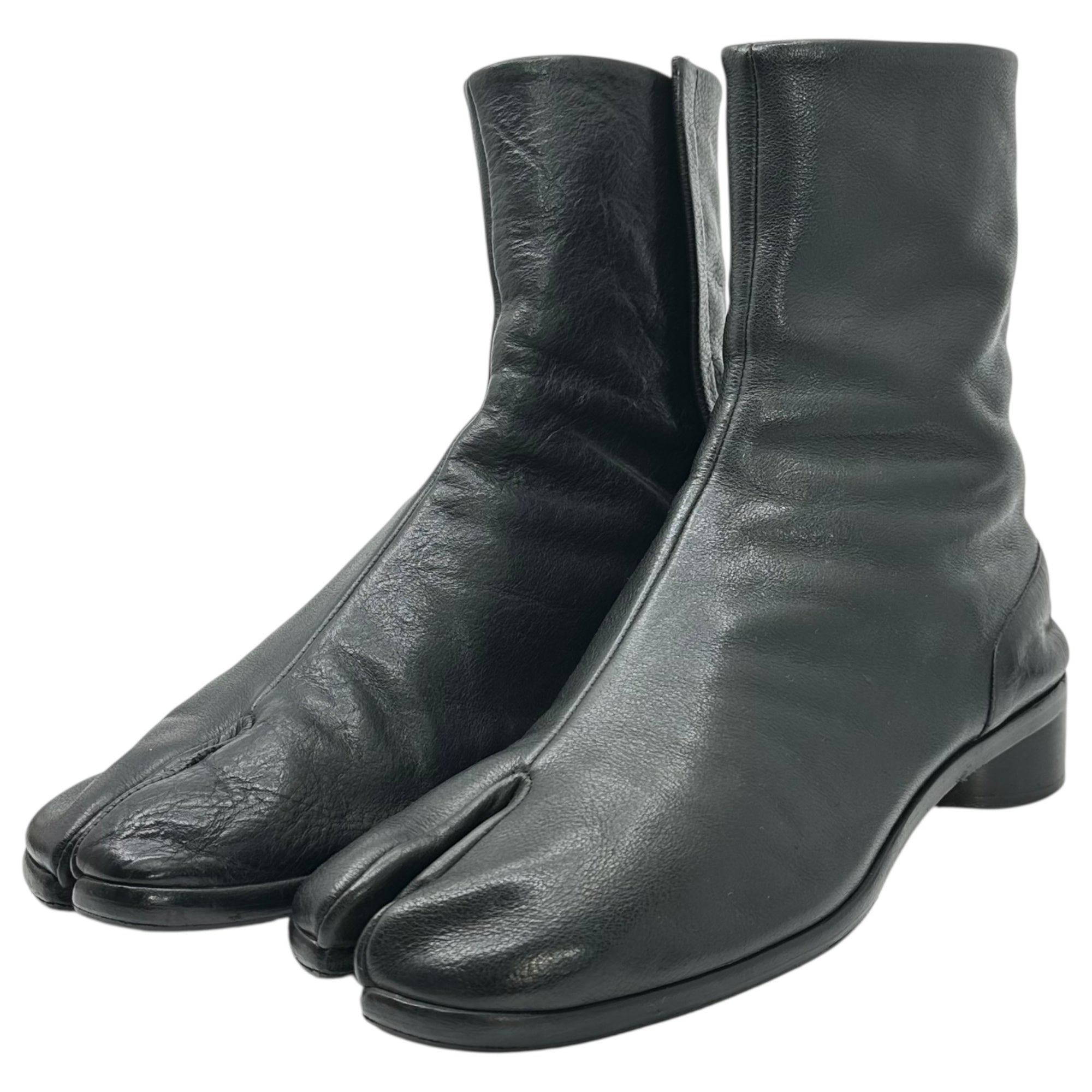 MAISON MARGIELA(メゾンマルジェラ) Tabi Ankle Boots - 30mm Heel 足袋 アンクル ブーツ ヒール 41(26.5cm程度) ブラック タビ 3cm