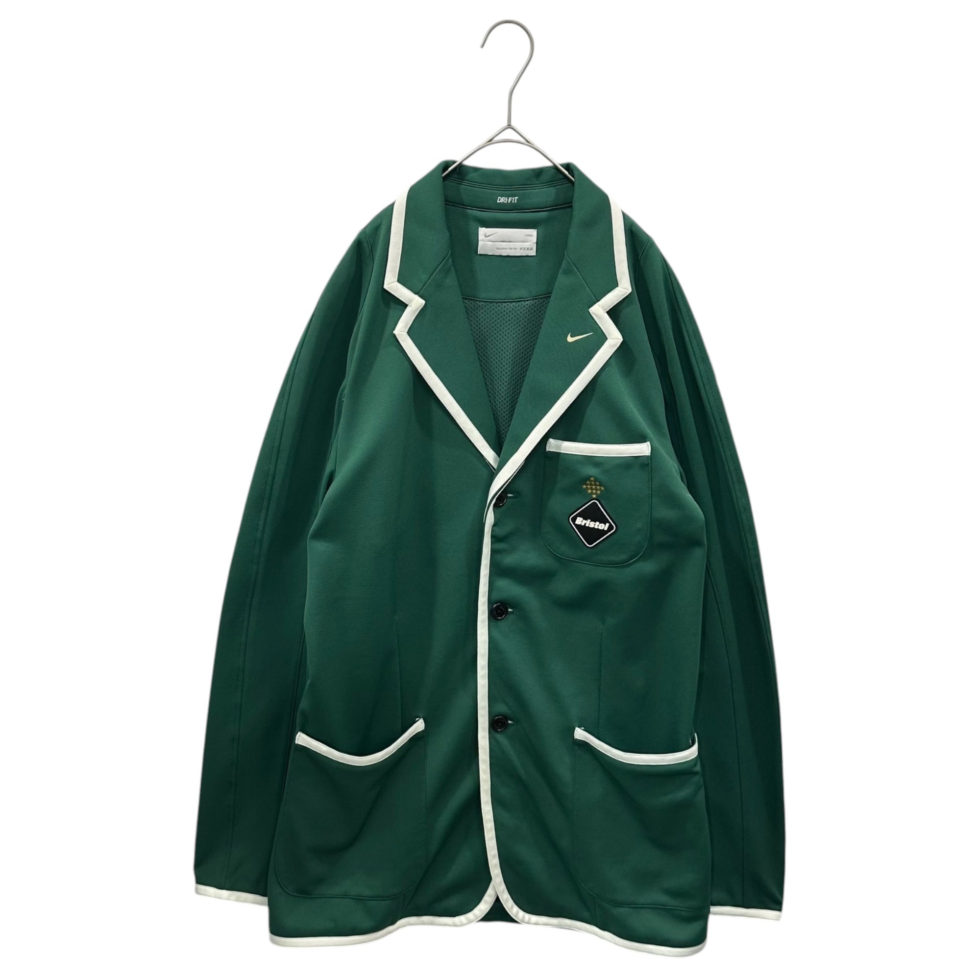 F.C.Real Bristol FCRB(エフシーレアルブリストル) Polyester School Tailored Jacket ポリエステル スクール テーラード ジャケット 197144 S5 BRV L グリーン