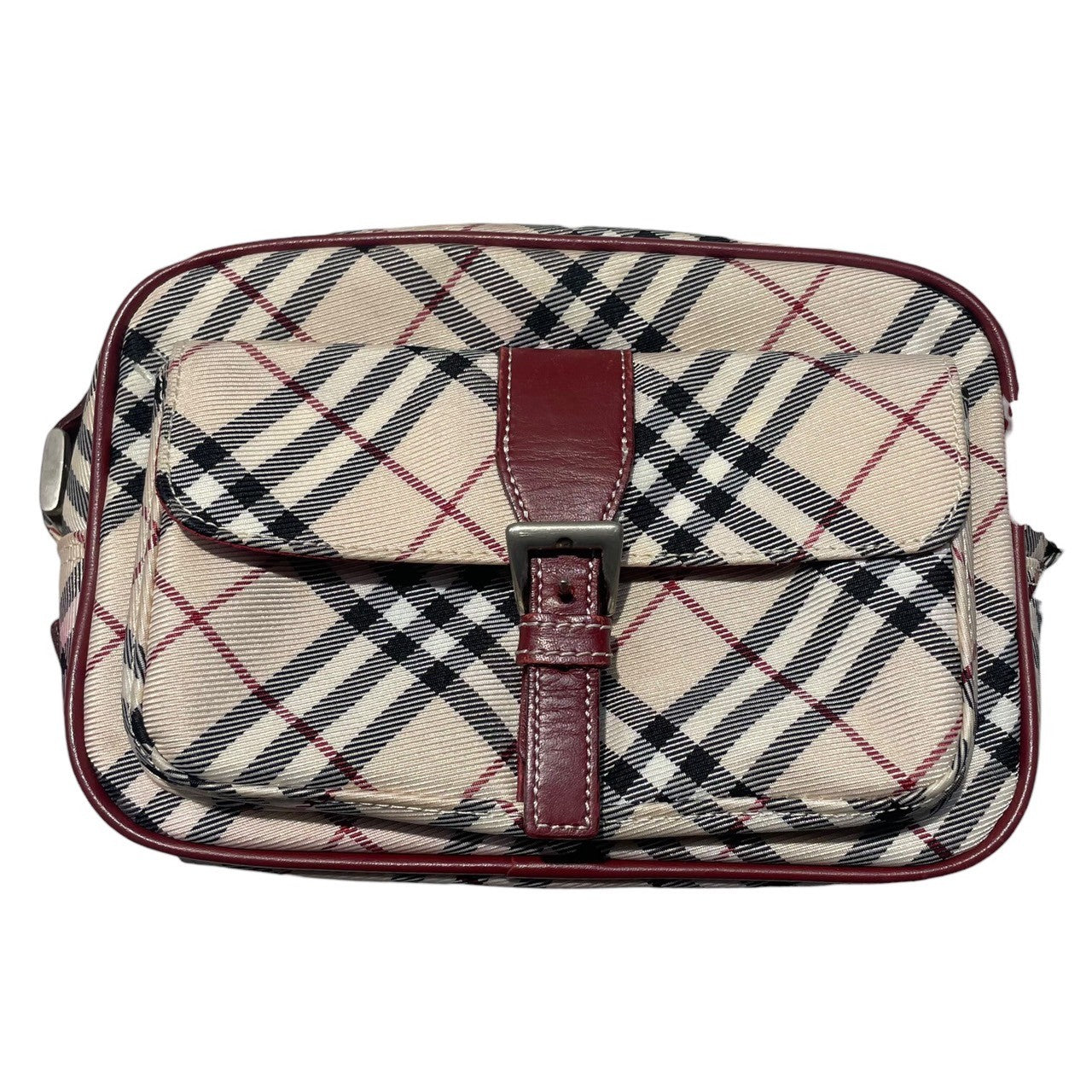 BURBERRY BLUE LABEL(バーバリーブルーレーベル) Nova check mini shoulder bag ノバチェック ミニ ショルダー バッグ ZA473-800-43 ベージュ×レッド