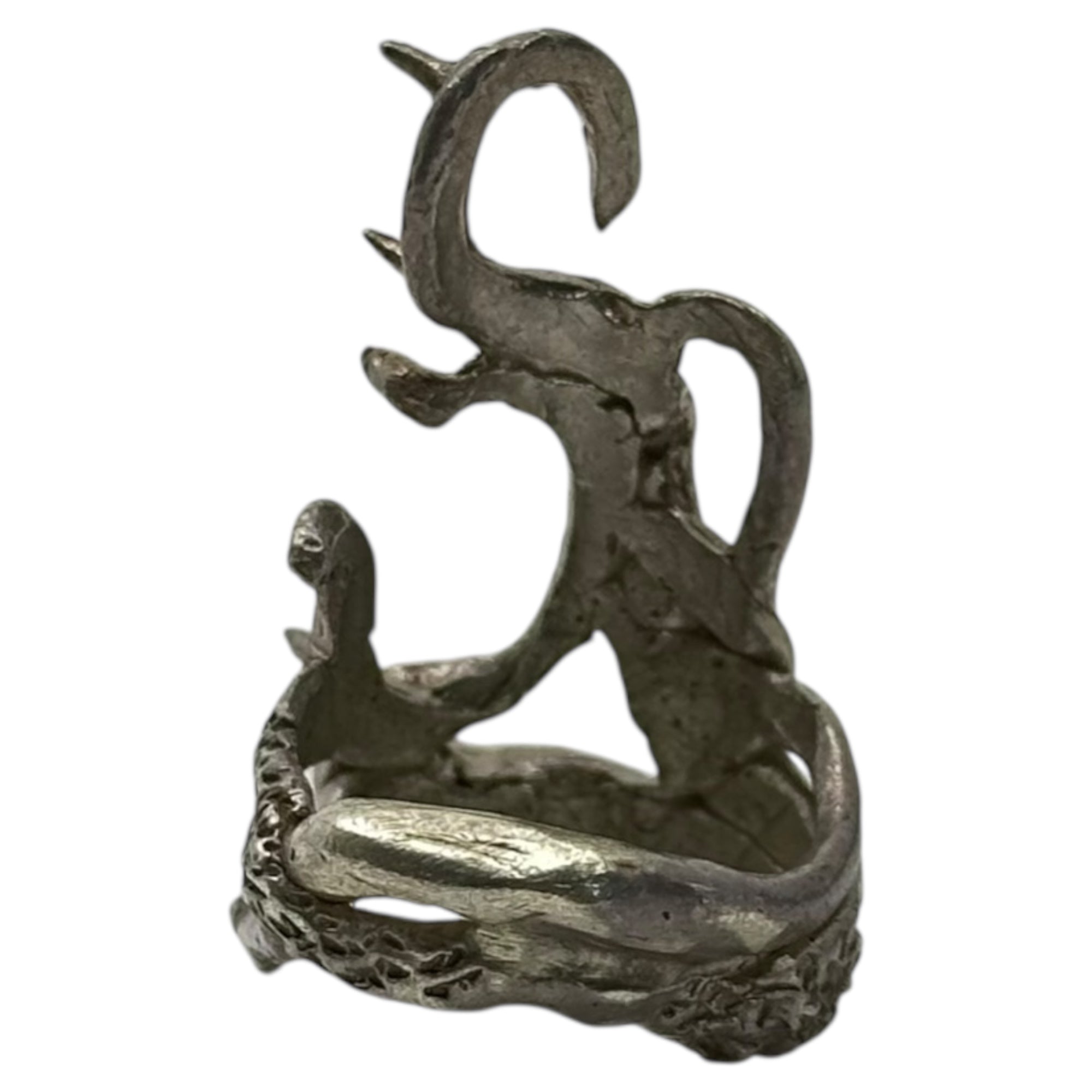 STONE BELLY(ストーンベリー) 925 Silver Thorned Dragon Tail Ring ソーンズ ドラゴンテイル リング シルバー 11号 シルバー 指輪 ストックホルム発ブランド