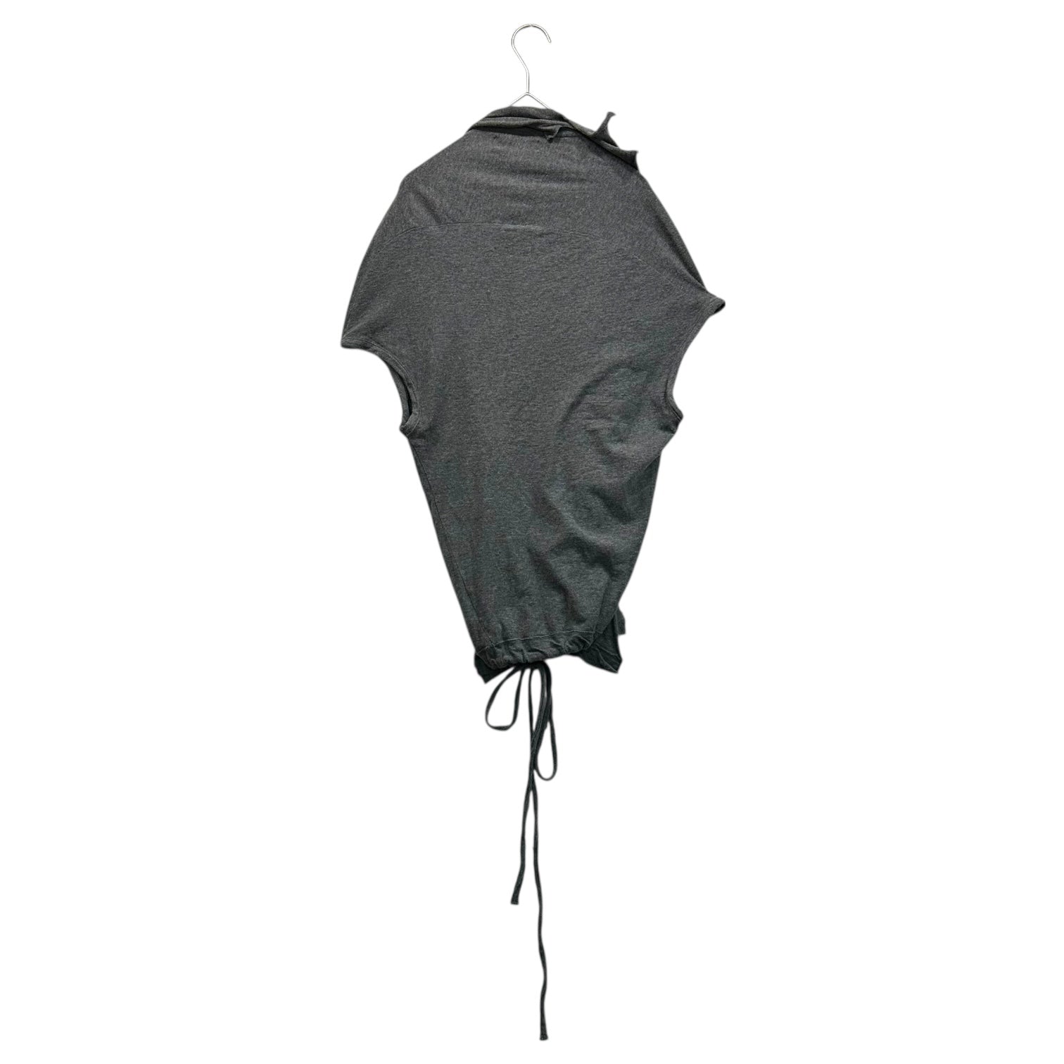 Y's(ワイズ) U-neck Asymmetric Sleeveless Top Uネック 変形 ノースリーブ トップ カットソー YS-T73-553 3(L程度) グレー