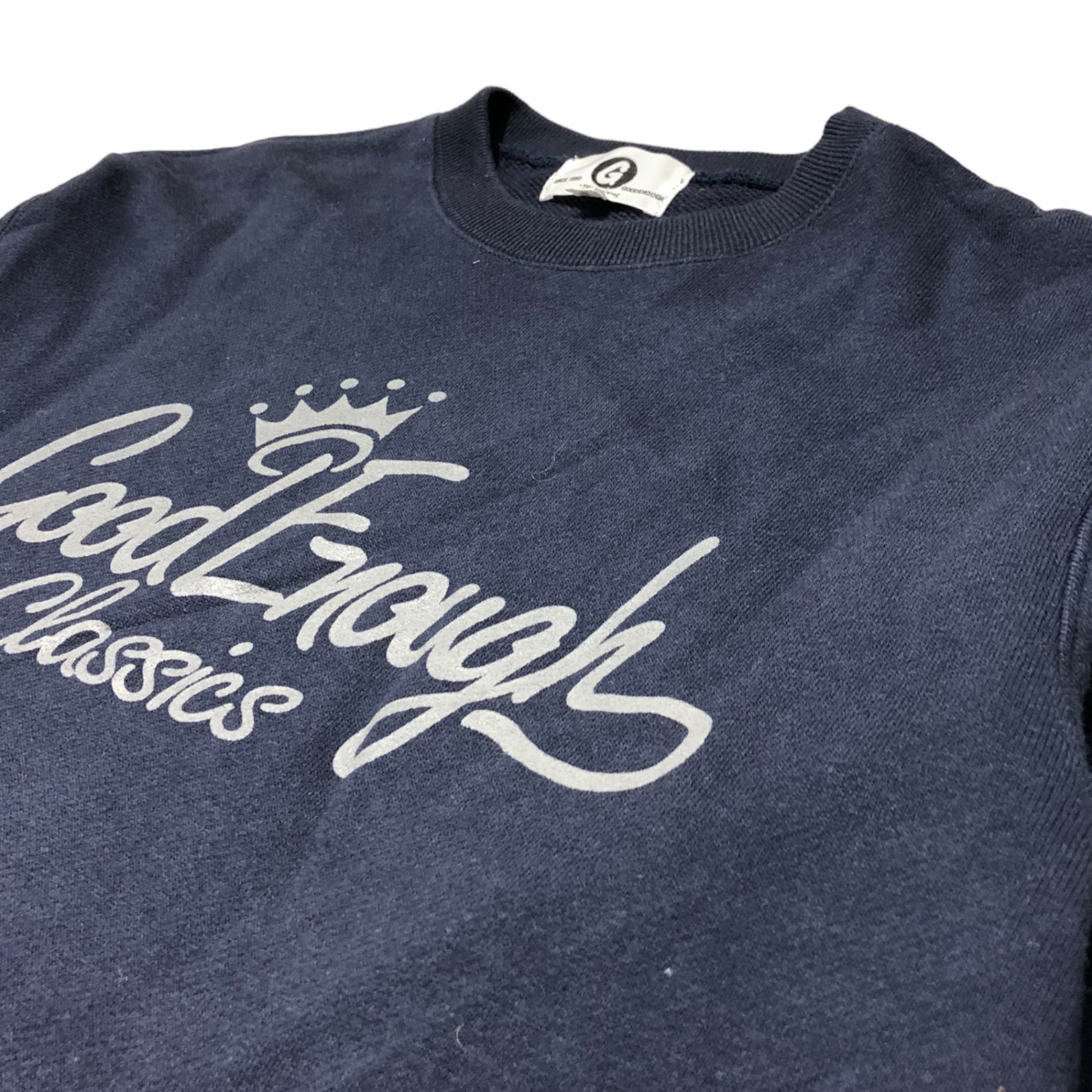 GOODENOUGH(グッドイナフ) 14AW ROUND BODY CLASSICS CREW ラウンドボディ クラシック クルーネック スウェット GE-144008 S ネイビー