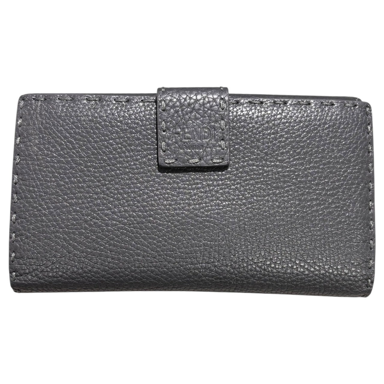 FENDI(フェンディ) PEEKABOO trifold long wallet ピーカブー 3つ折り 長財布 8M0308 グレー 箱付