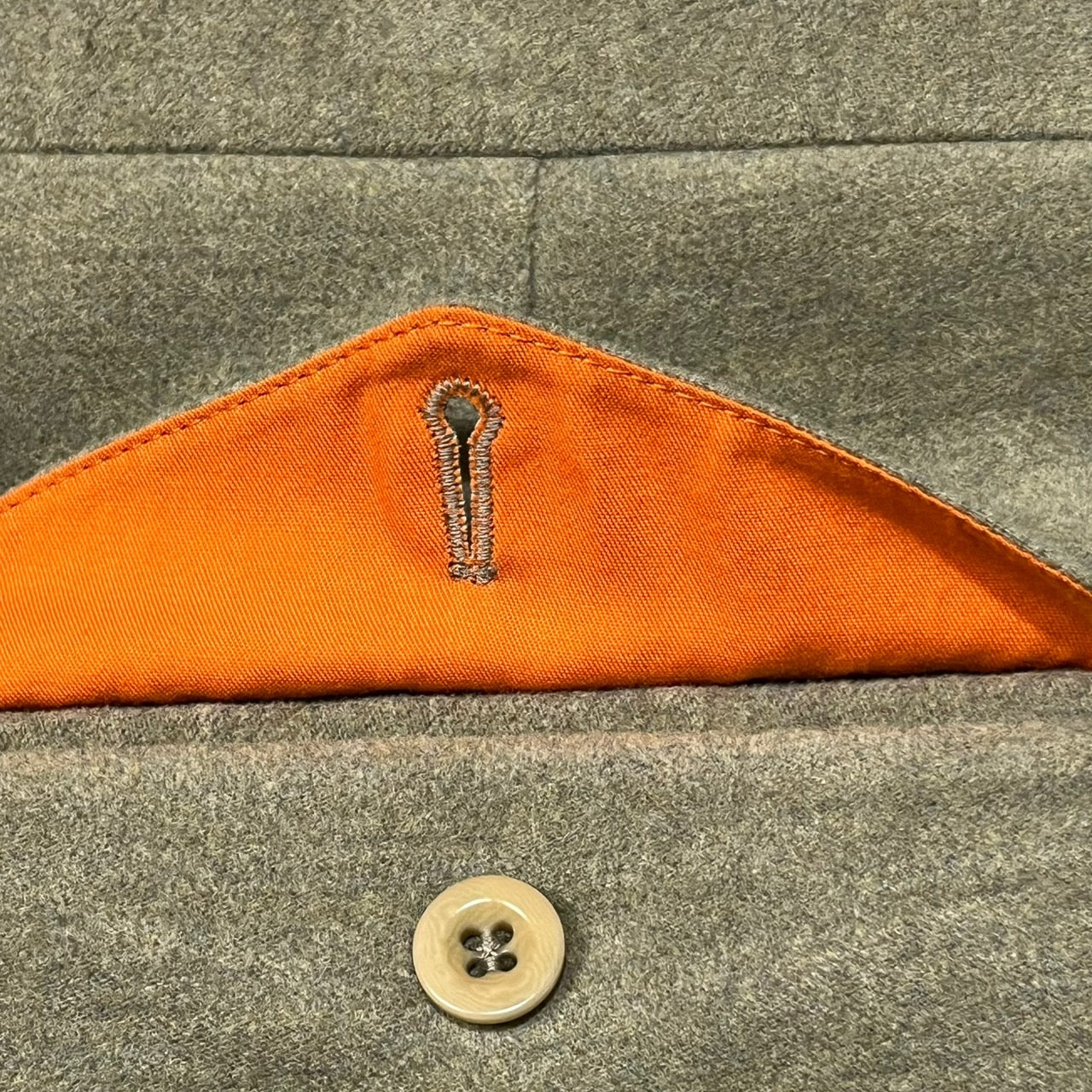 HERMES(エルメス) suede touch trousers/スウェードタッチトラウザー/パンツ/スラックス 52(XLサイズ程度) ベージュ×オレンジ エルメスジャポンタグ