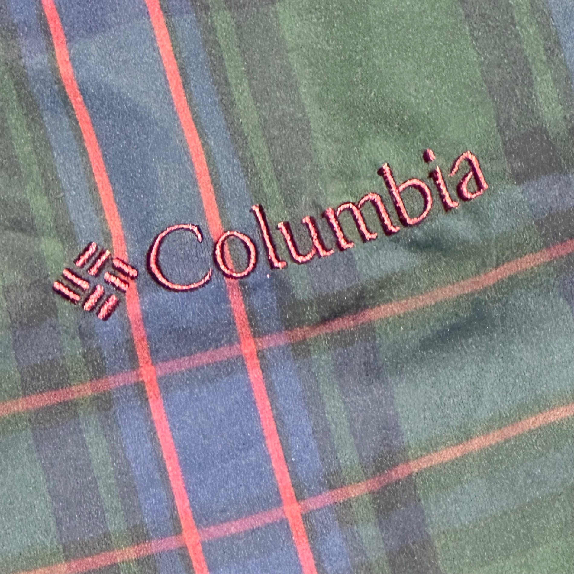 Columbia(コロンビア) 13F Hazen Jacket ヘイゼン ジャケット PM3985 L グリーン×ネイビー チェック マウンテンパーカー