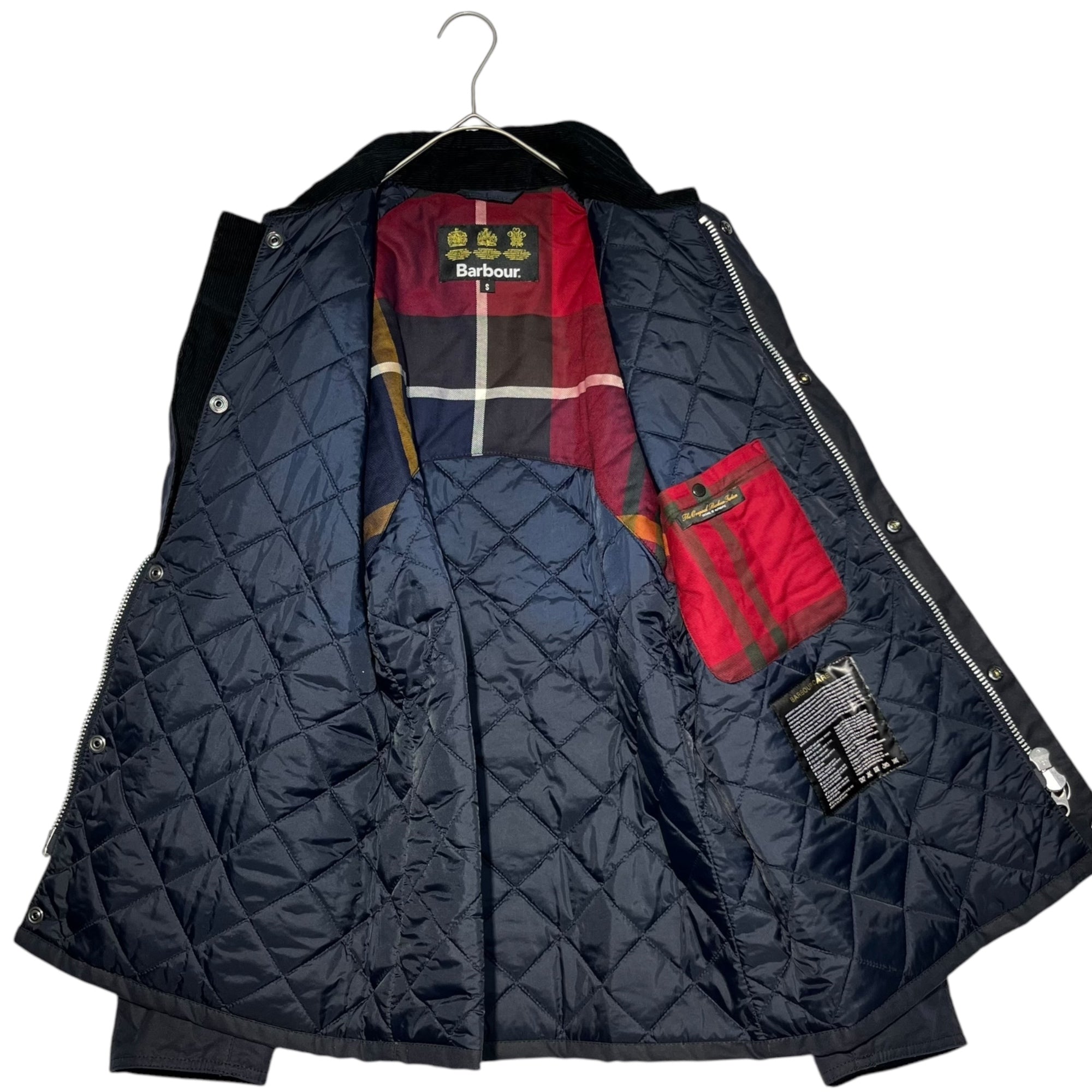 Barbour(バブアー) 18AW STRATHYRE WAX JACKET ストラサー ワックス ジャケット 中綿 1802341 S ネイビー オイルド