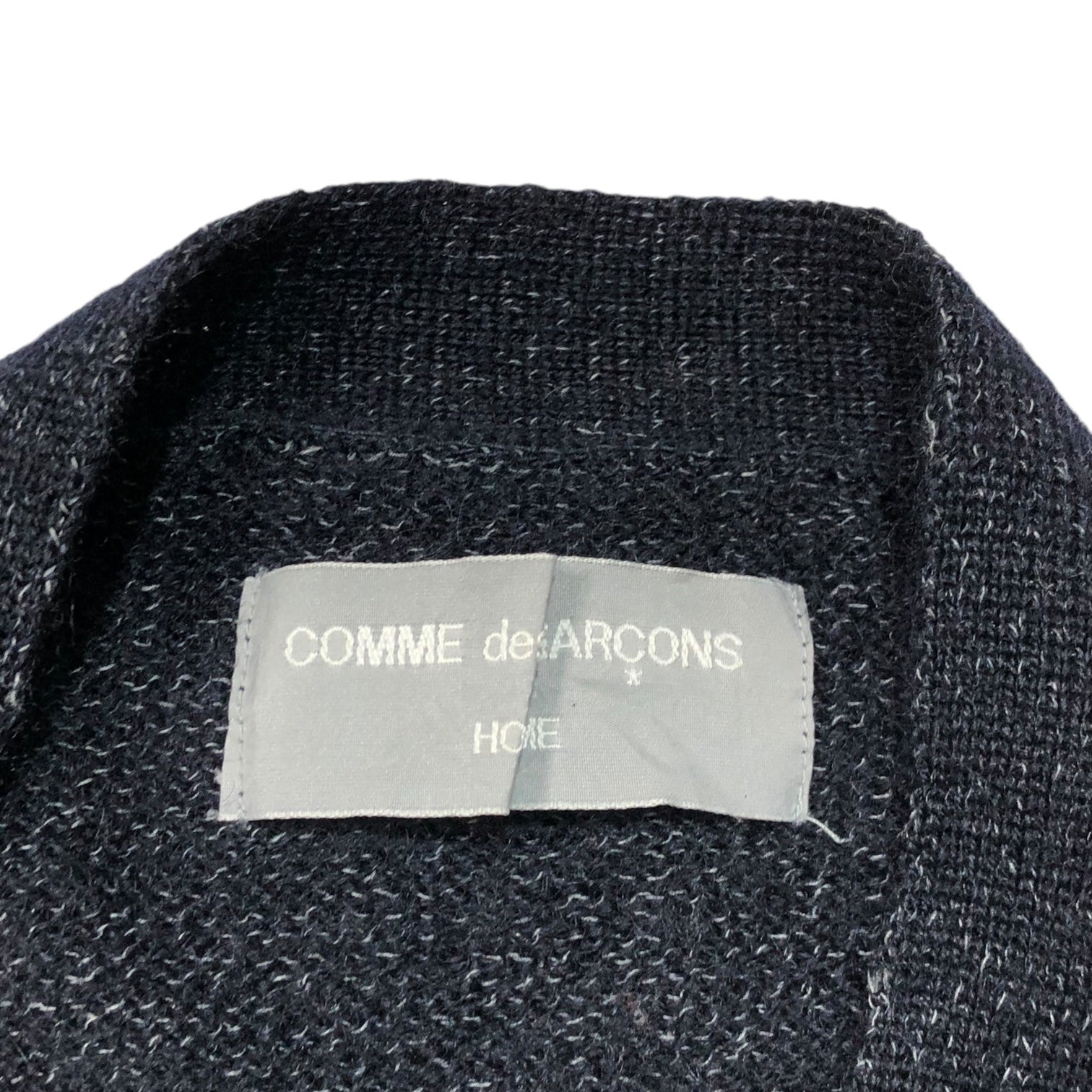 COMME des GARCONS HOMME(コムデギャルソンオム) 80's oversized wool cardigan オーバーサイズ ウール カーディガン 本人期 HN-070090 表記無し(FREE) ダークネイビー 80年代 初期 川久保玲 ニット