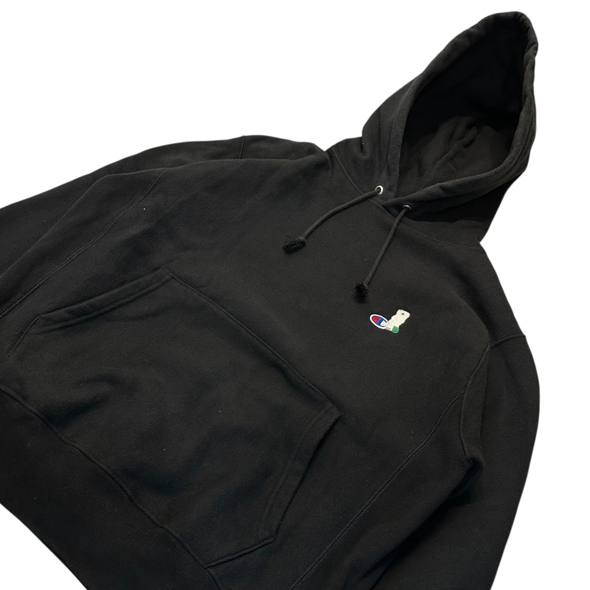 Champion(チャンピオン) One-Point Logo Pullover Hoodie ワンポイント ロゴ プルオーバー フーディー パーカー S101 BK M ブラック