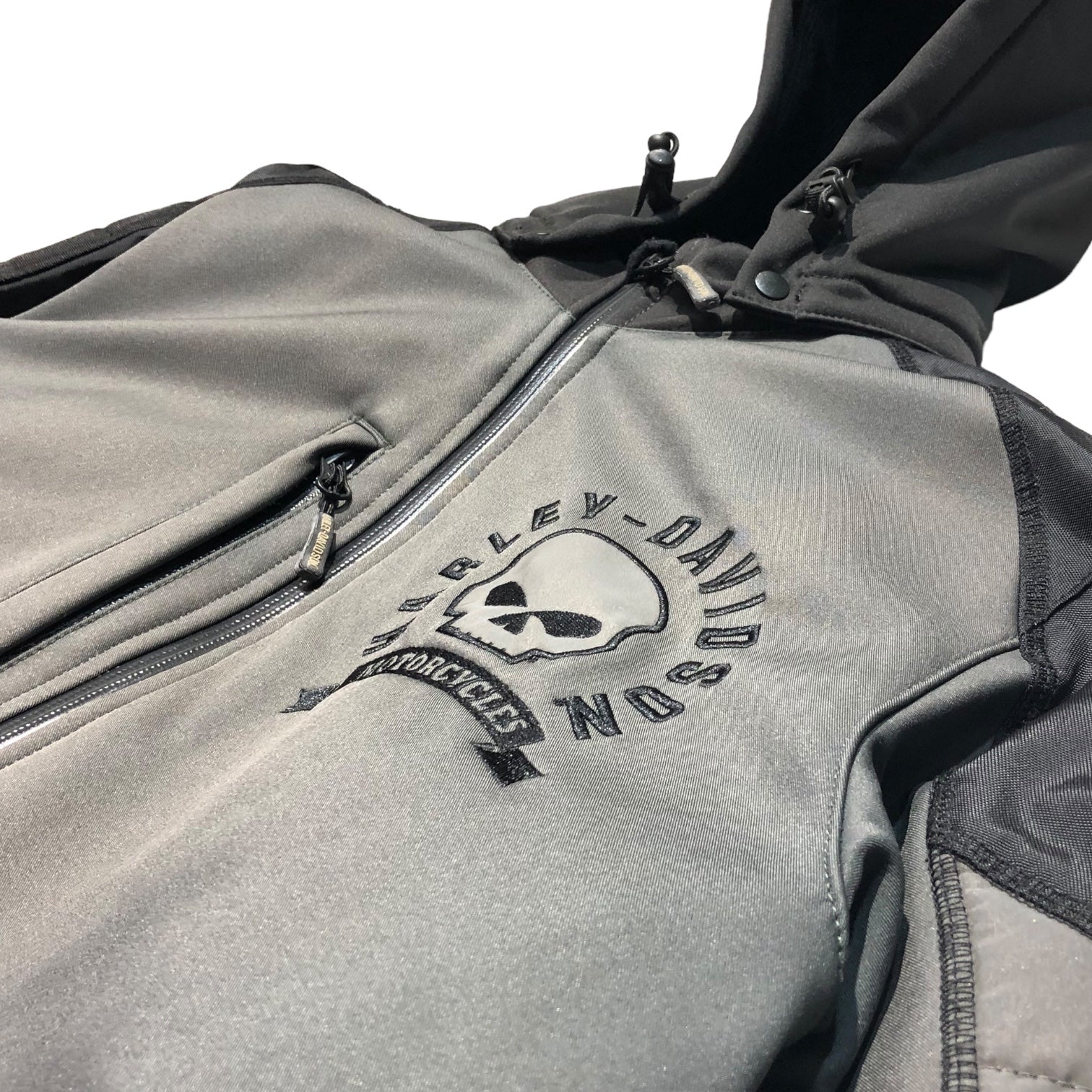 HARLEY DAVIDSON(ハーレーダヴィッドソン) Ridgeway Waterproof Riding Jacket リッジウェイ ウォータープルーフ ライディング ジャケット モーターサイクル 2輪 98110-16VM L グレー×ブラック ライダース バイカー レーシング