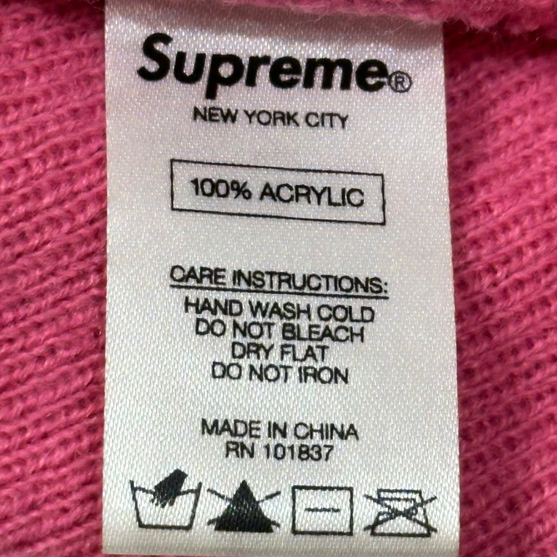 SUPREME(シュプリーム) 17AW Digi Camo Beanie デジカモ カモ ビーニー ピンク×ブラック ニット帽 スモール ボックス ロゴ