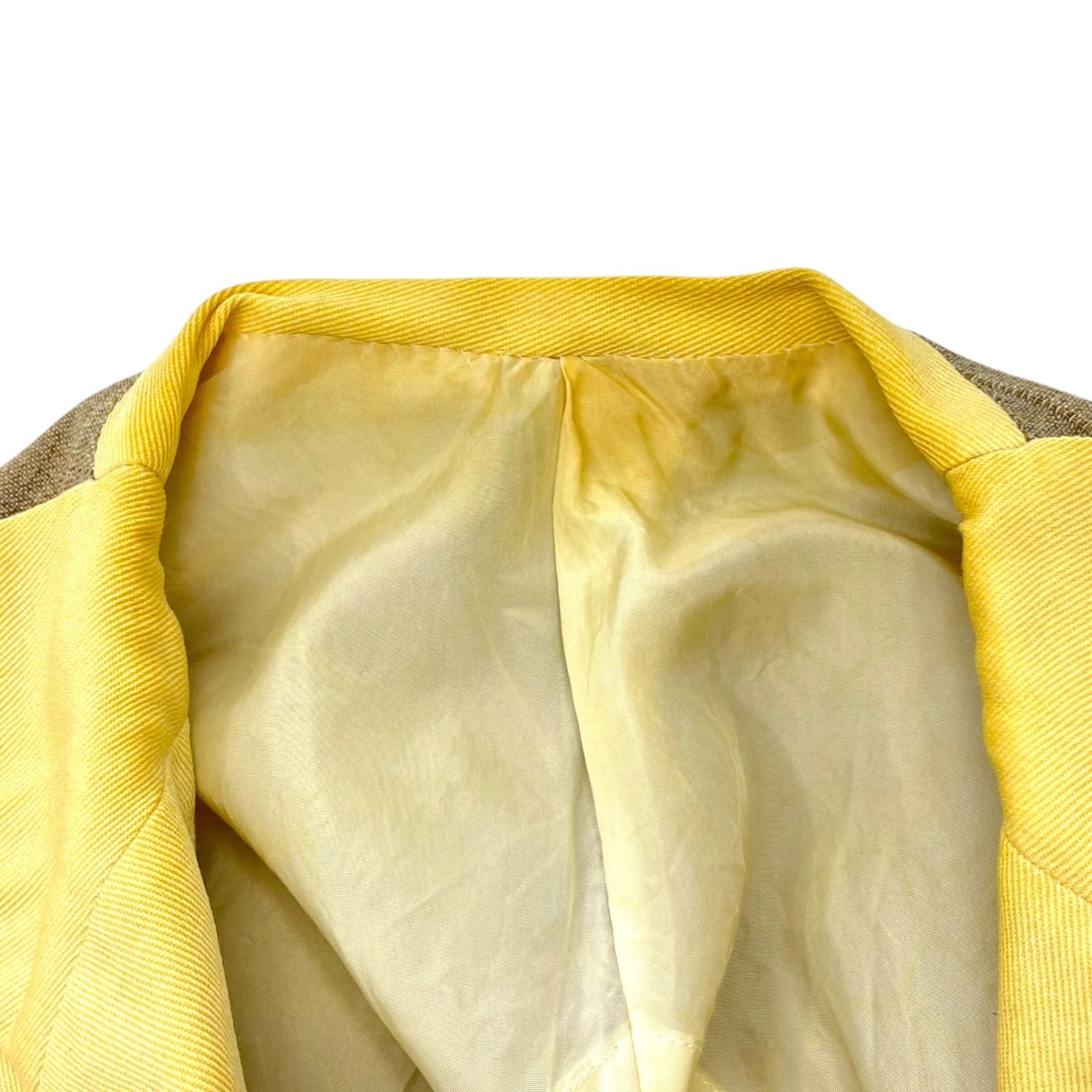 COMME des GARCONS HOMME PLUS(コムデギャルソンオムプリュス) 93SS Back switching zip up jacket 背中切替 ジップアップ ジャケット PJ-11047S S アイボリー×ベージュ AD1992