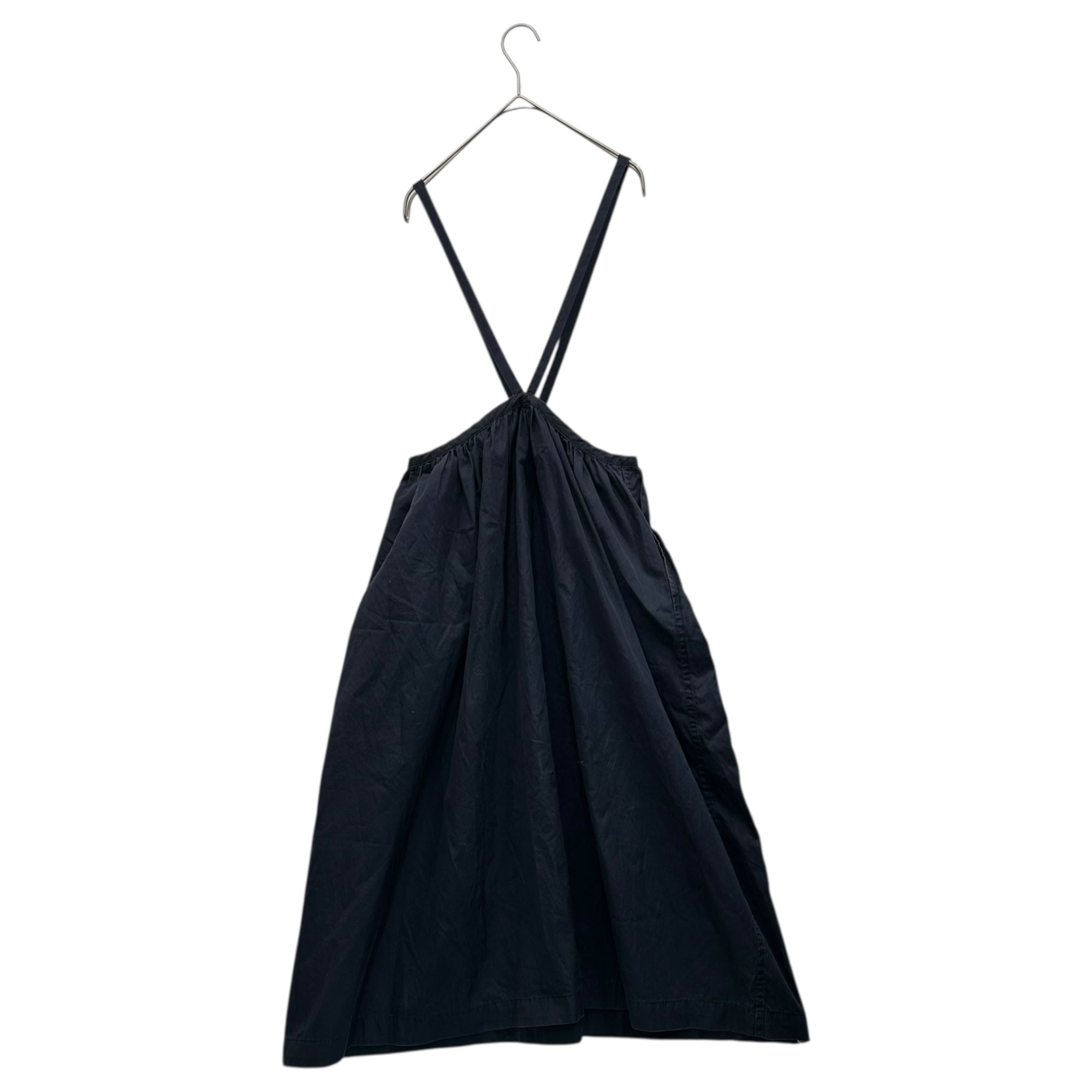 robe de chambre COMME des GARCONS(ローブドシャンブルコムデギャルソン) 80~90's Vintage Cotton Suspenders Skirt 80年~90年代 ヴィンテージ コットン サスペンダー 吊り スカート ネイビー AD表記消え