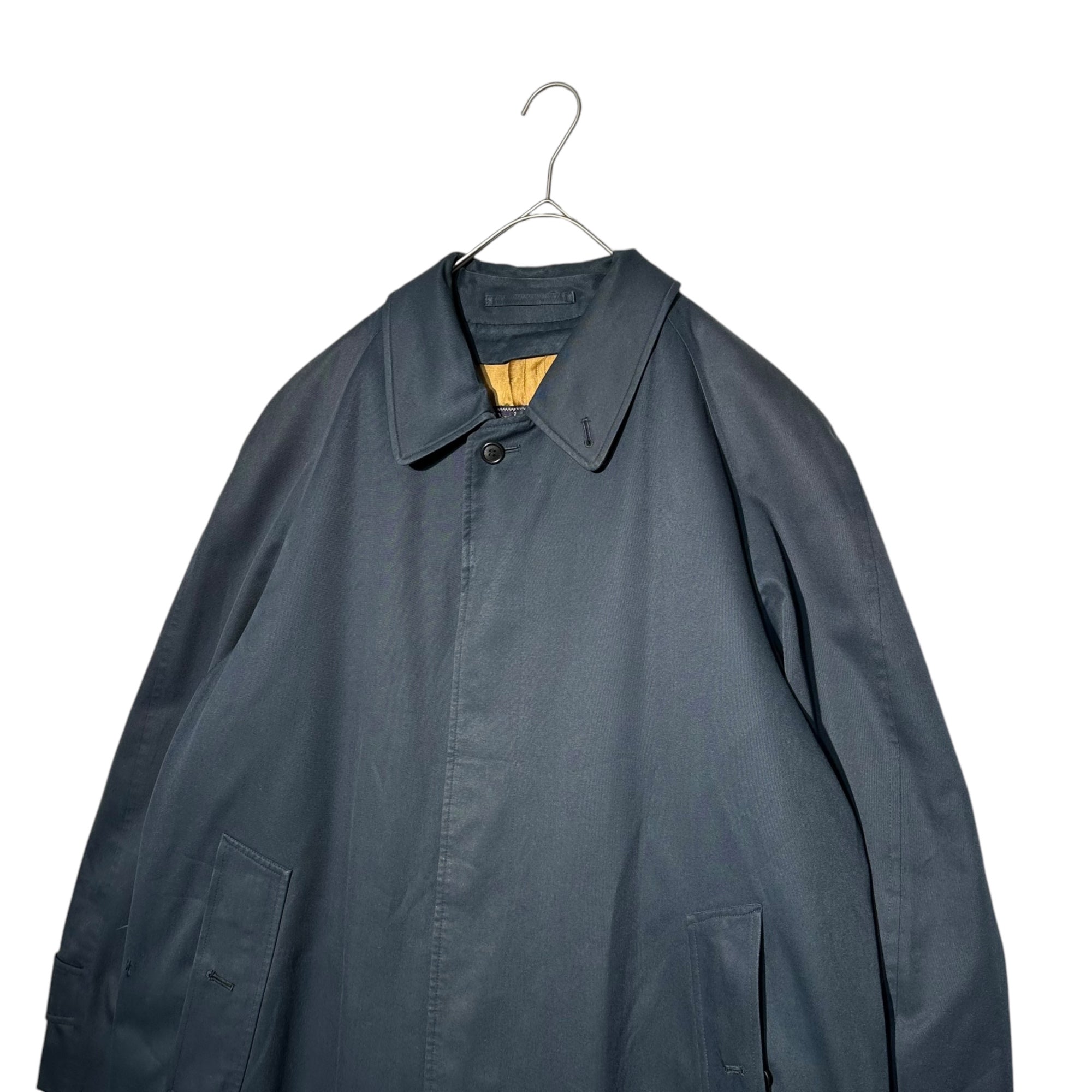 Burberrys(バーバリーズ) 80's~90's Nova Check Lining Stencil Collar Coat ノヴァチェック ライニング ステンカラー コート 表記無(XL程度) ネイビー 80年代~90年代