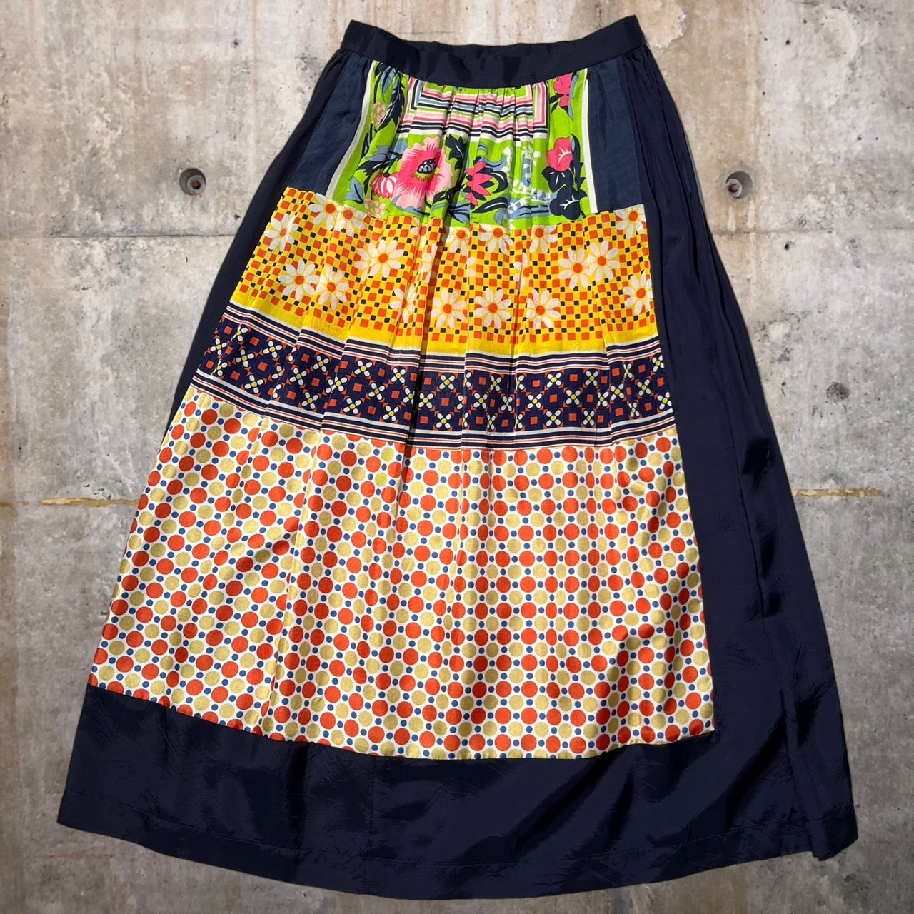 tricot COMME des GARCONS(トリココムデギャルソン) 02SS総柄マキシスカート TS 02007S S ミックス AD2001