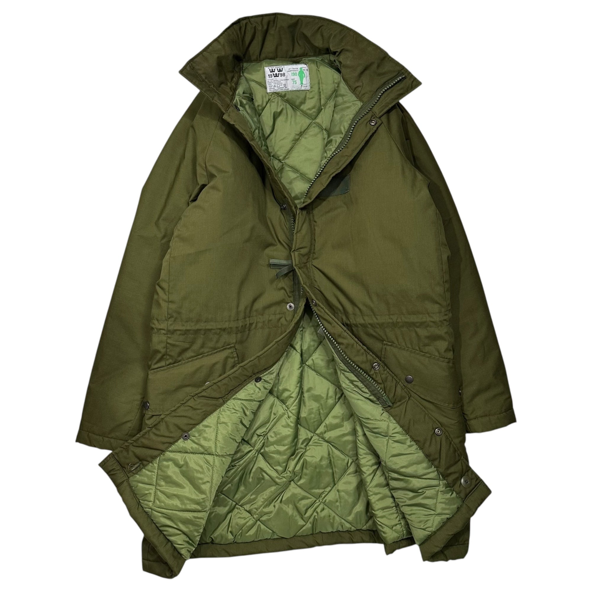 Swedish Army(スウェーデン軍) M-90 Cold Weather Parka コールド ウェザー パーカー 中綿 M7360-020000-3 190(185-195) オリーブ