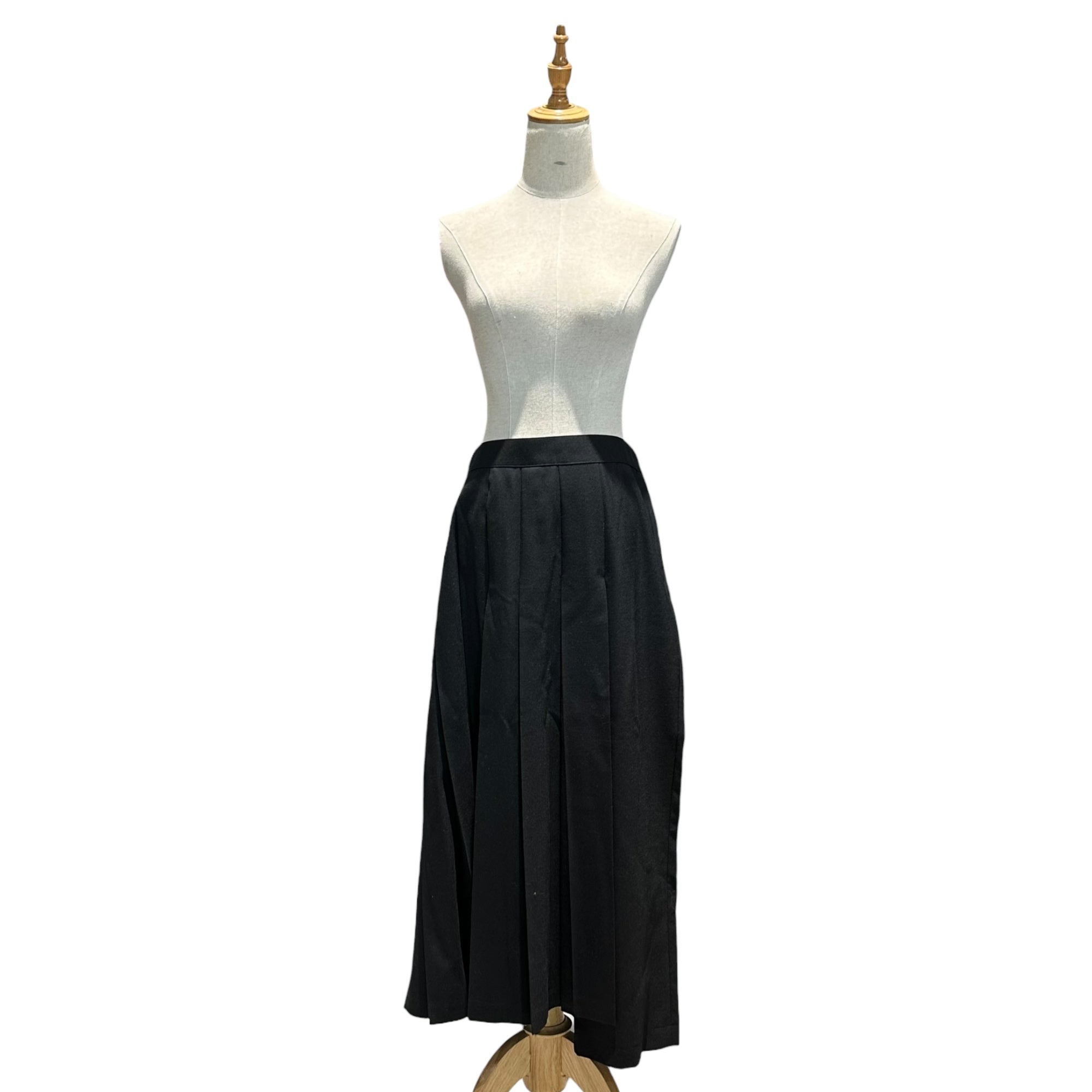 COMME des GARCONS JUNYA WATANABE(コムデギャルソンジュンヤワタナベ) 20AW 2WAY Polyester Pleated Long Skirt Pants 2ウェイ ポリエステル プリーツ ロング スカート パンツ JF-P005 L ブラック AD2020