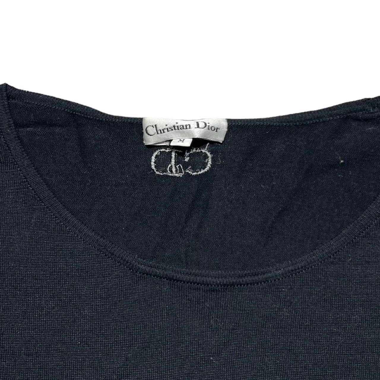 Christian Dior(クリスチャンディオール) CD back logo S/S cut and sew ロゴ 半袖 カットソー KWK6L9131 M ブラック ヴィンテージ OLD Tシャツ