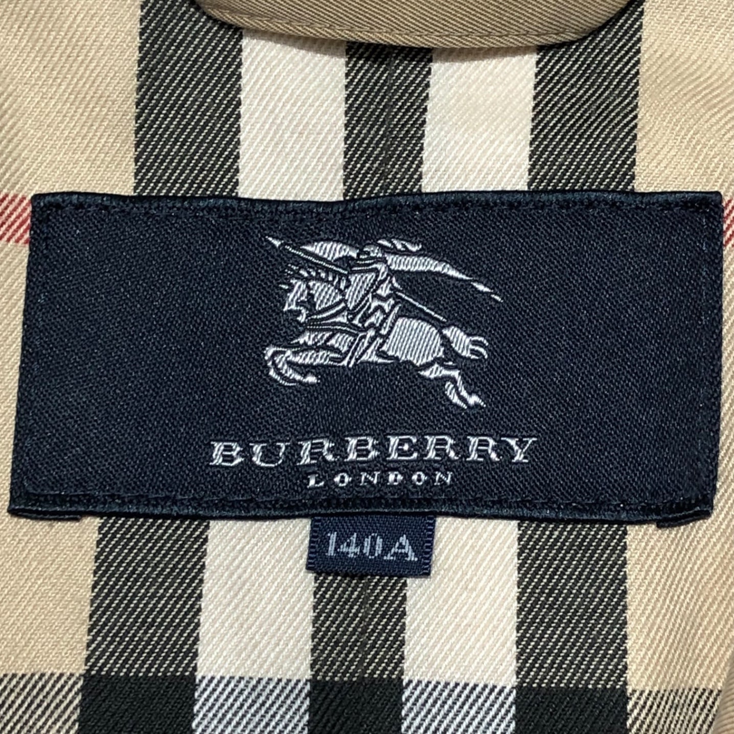 BURBERRY LONDON(バーバリーロンドン) Nova check lining trench coat ノヴァチェック ライニング トレンチコート BN148-700-51 140A(レディースXS~S程度) ベージュ