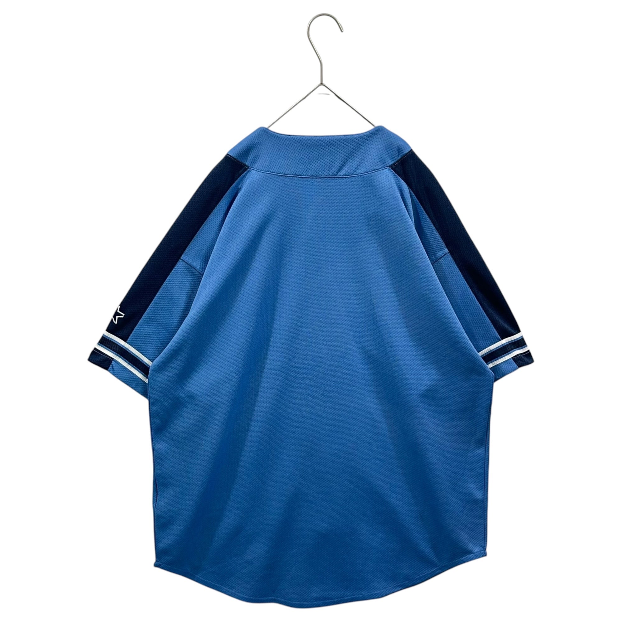 STARTER(スターター) 90's ”YANKEES” Baseball Shirt ヤンキース ベースボール シャツ L スカイブルー 90年代 MBL