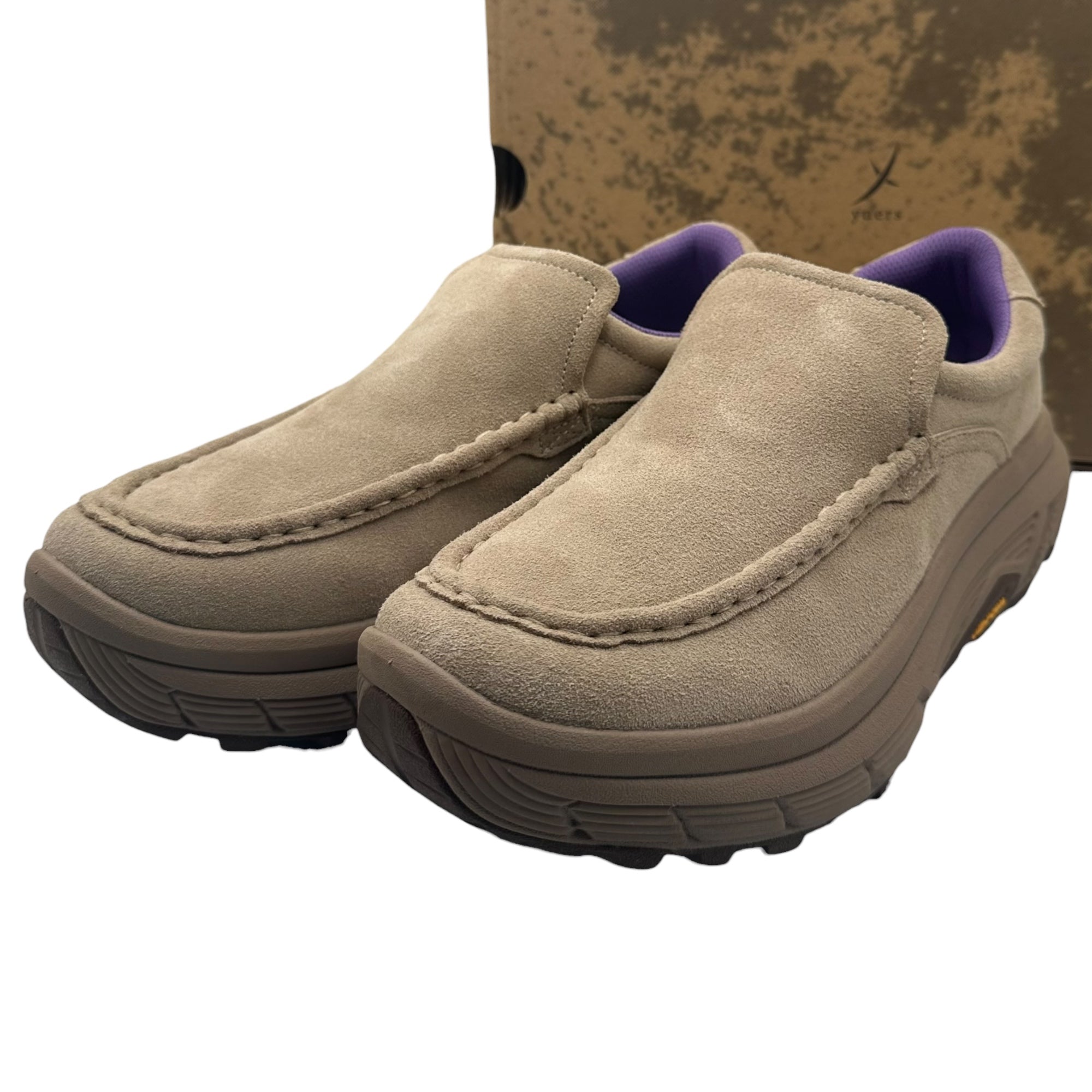 yuers(ユアーズ) 25AW SOON Vibram Sole Slip-On Sneakers ビブラム ソール スリッポン スニーカー YU25C004 43 グレージュ