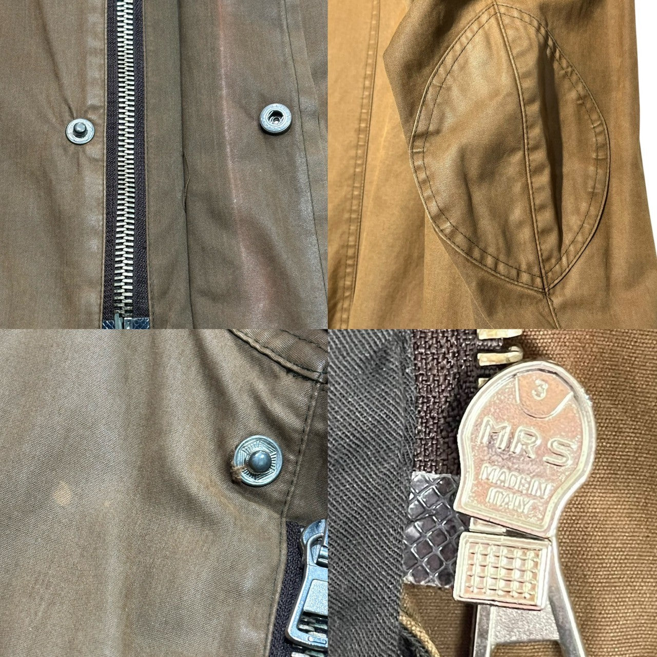 【SALE対象外】Maison Martin Margiela(メゾン マルタンマルジェラ) 01AW ⑩ M-65 oiled military jacket オイルド ミリタリー ジャケット 50(L程度) ブラウン ビニールタグ 本人期 初期 KOKONOE