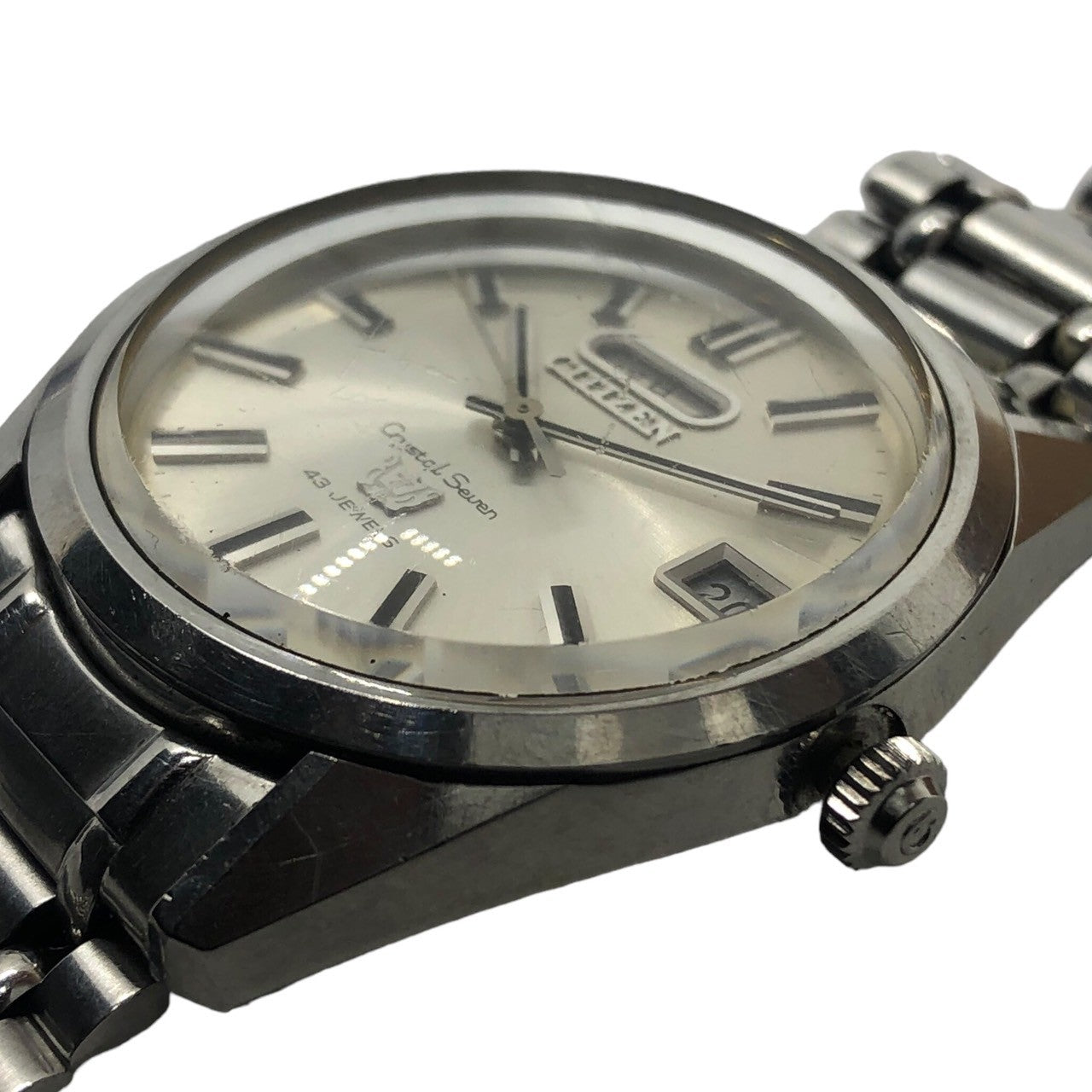 CITIZEN(シチズン) 60's Crystal Seven 43 JEWELS クリスタル セブン 81000059 シルバー 石 腕時計 ウォッチ 1968年製造モデル 60年代