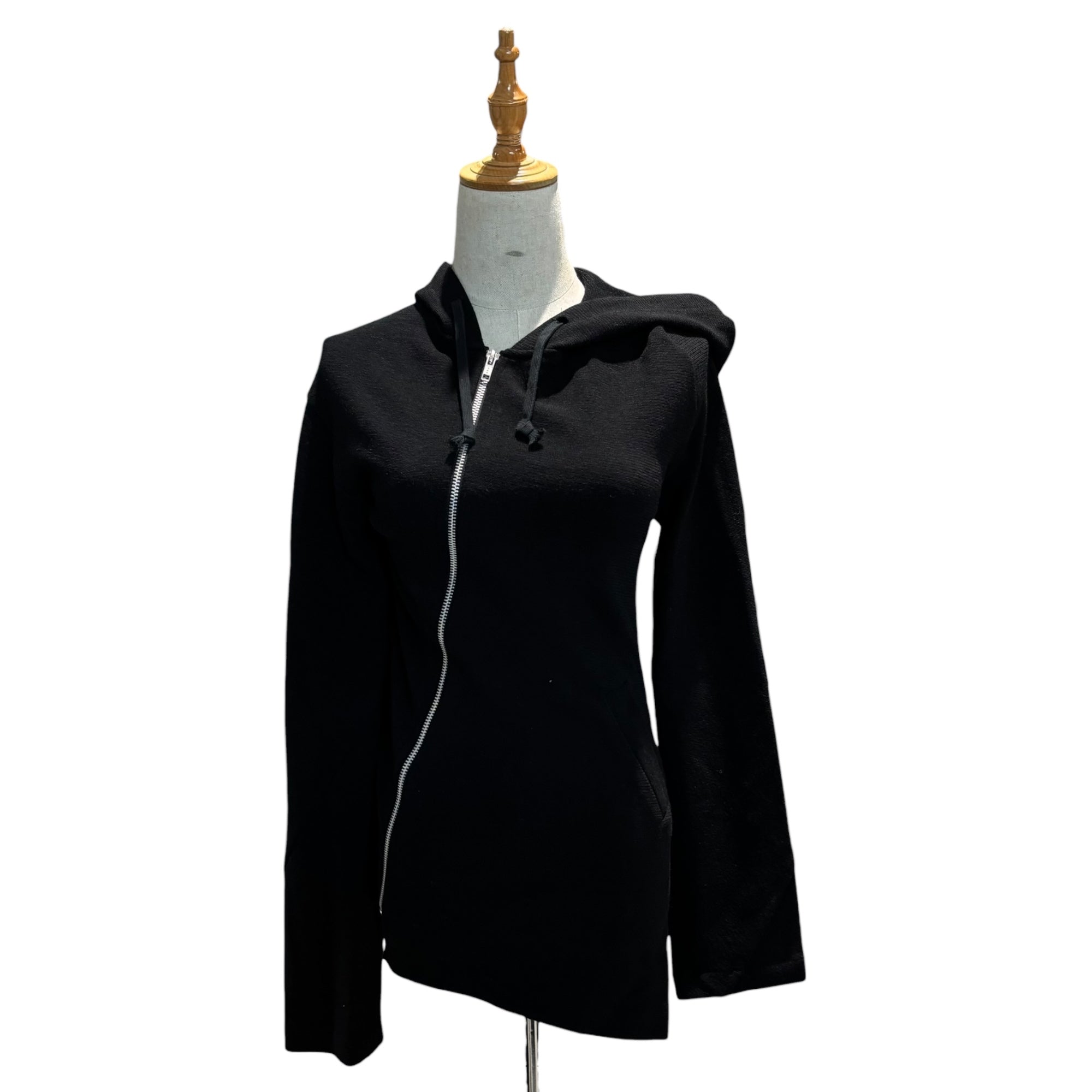 COMME des GARCONS COMME des GARCONS(コムデギャルソンコムデギャルソン) 14AW Diagonal Zip Asymmetric Wool Parka 斜めジップ 変形 ウール パーカー RN-J030 M ブラック AD2014