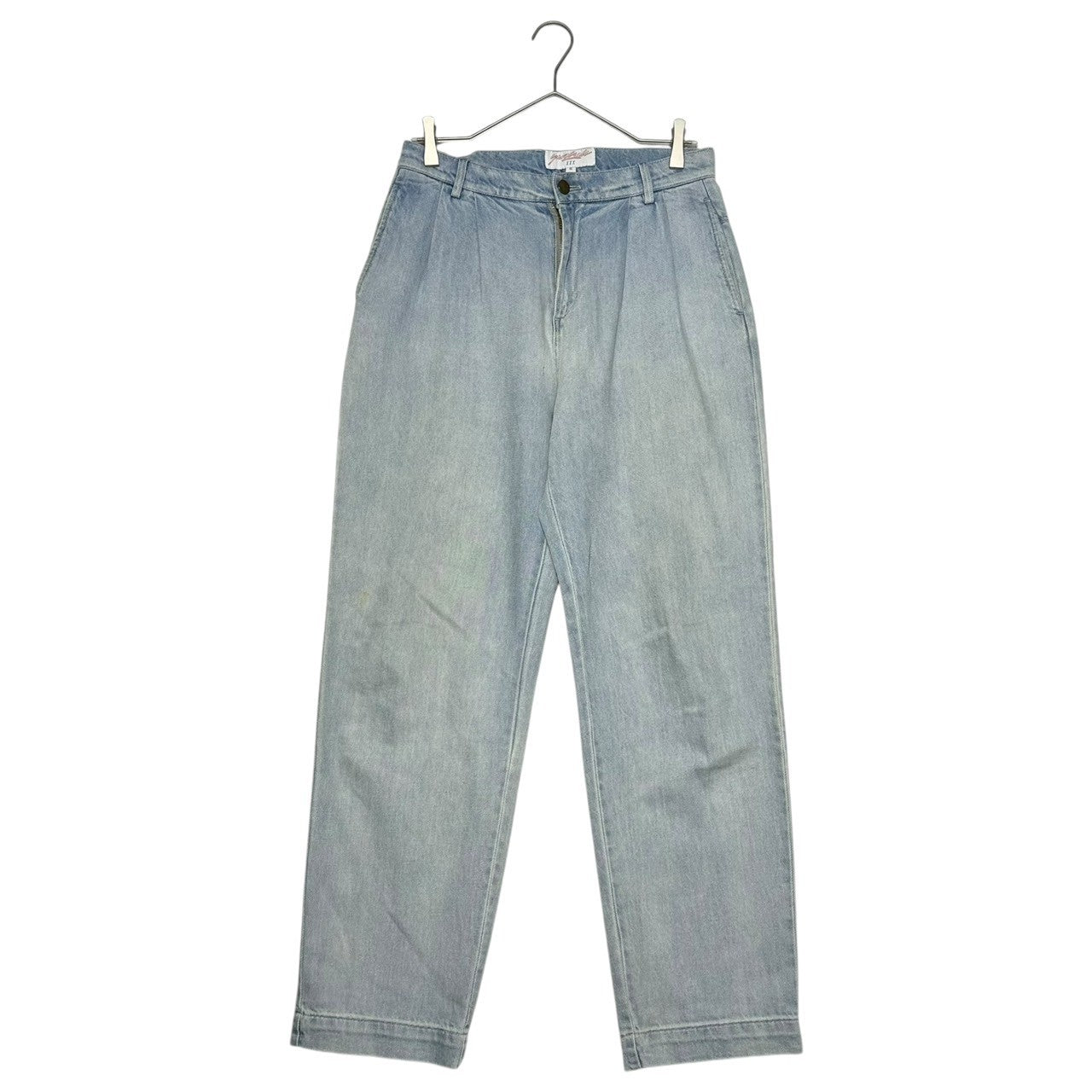 YARDSALE(ヤードセール) YS LOGO Tapered denim pants ロゴ テーパード デニム パンツ S ライトインディゴ