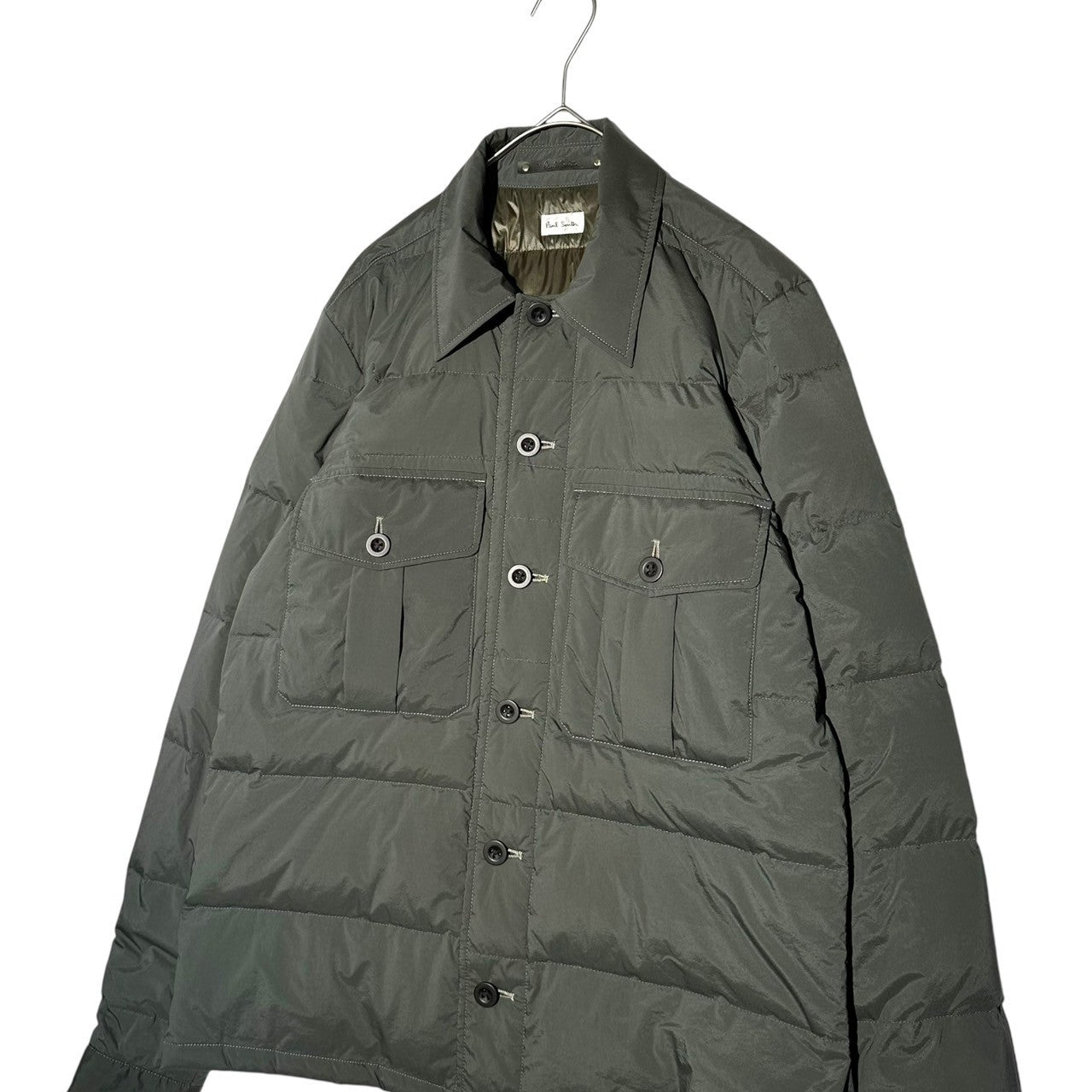 PAUL SMITH(ポールスミス) Quilted Down Shirt Jacket キルティング ダウン シャツ ジャケット PM-BM-62167 M グレー
