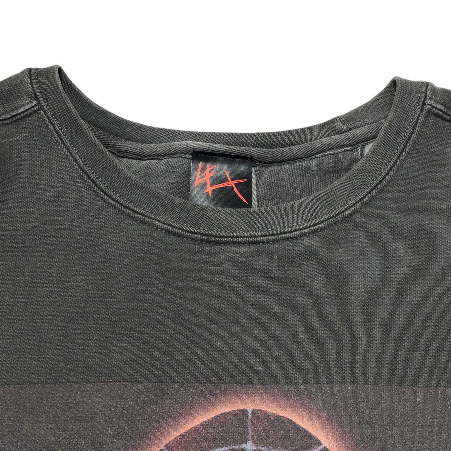 LEX(レックス) LEX album sweatshirt レックス アルバム スウェットシャツ XL チャコールグレー×オレンジ×ブルー 少数生産品