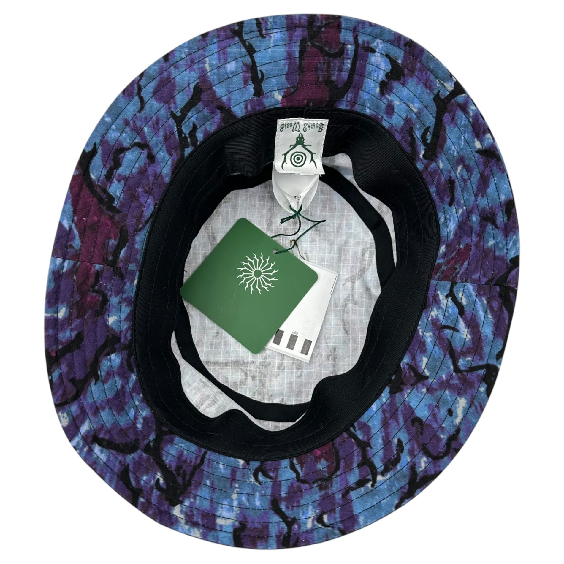 South2 West8 S2W8(サウス2ウエスト8) Bucket Hat - Cotton Ripstop / Printed - Horn Camo バケット ハット コットンリップストップ MR676 M ブルー×パープル 帽子