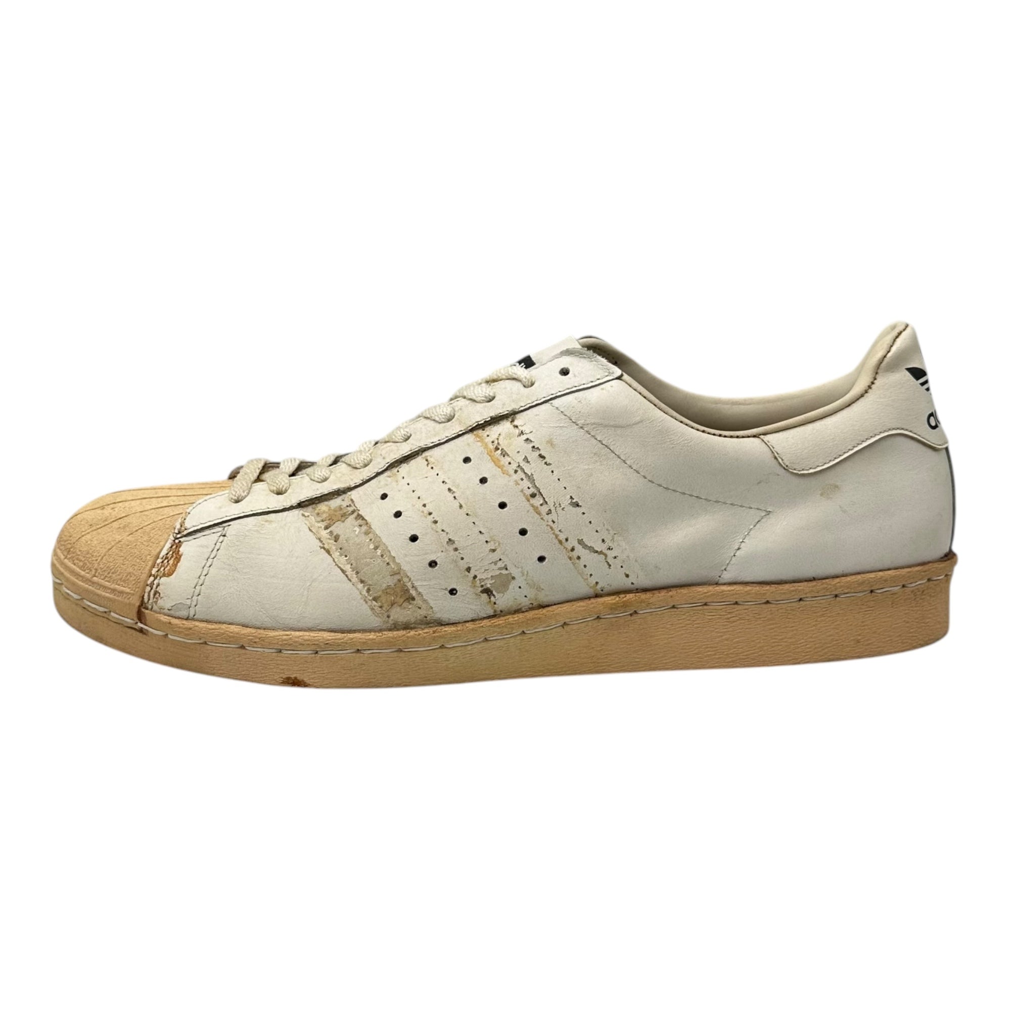 adidas(アディダス) 80's SUPER STAR Sneakers 80年代 スーパースター ローカット スニーカー 12(30cm程度) ホワイト 稀少 フランス製