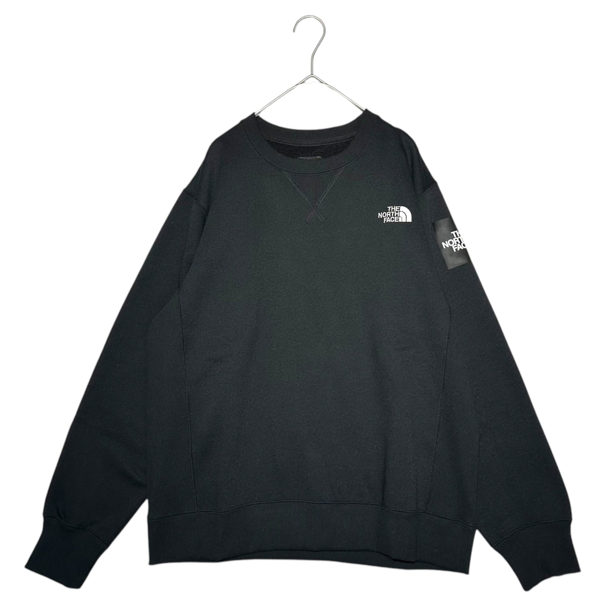 THE NORTH FACE(ノースフェイス) Square Logo Crew スクエア ロゴ クルー ネック スウェット NT61931 L ブラック