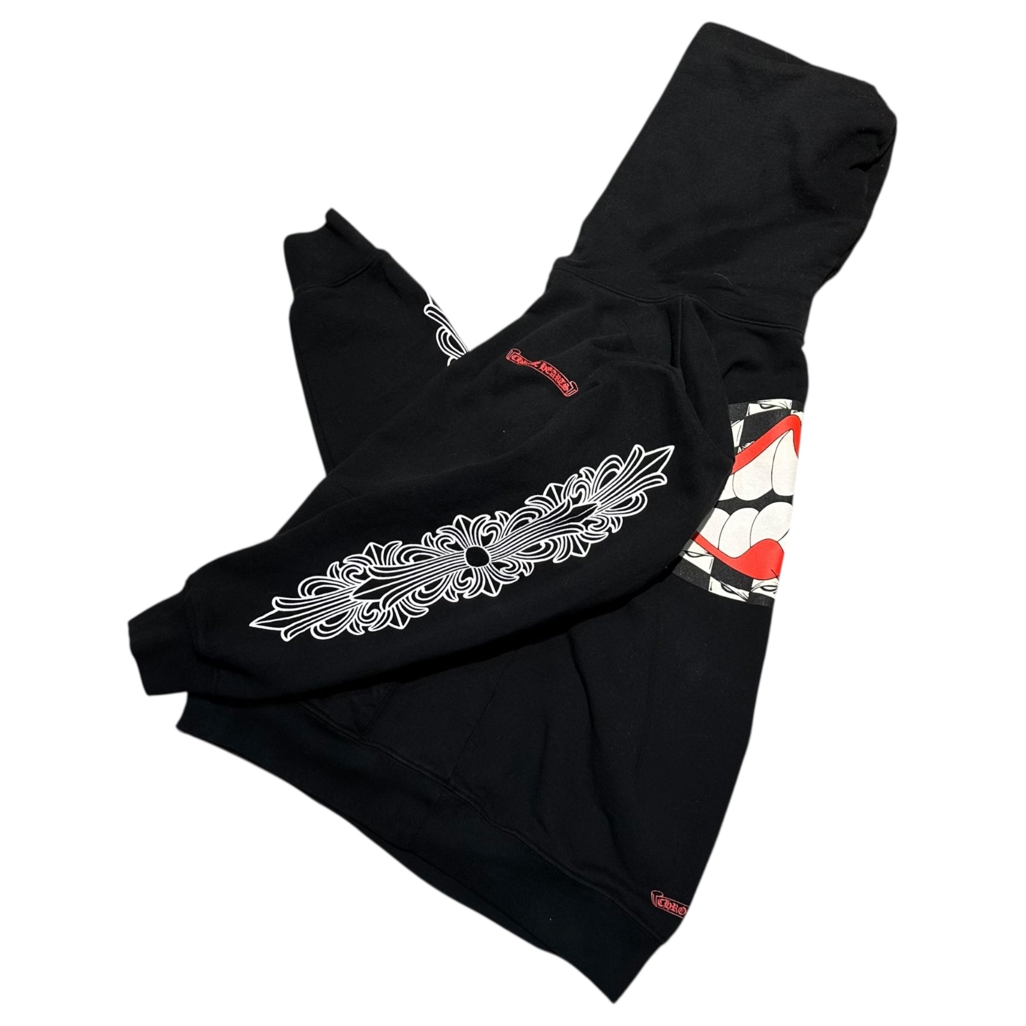 CHROME HEARTS(クロムハーツ) MATTY BOY 99 EYES CHOMPER HD PLVR マッティボーイ プルオーバー パーカー L ブラック クロムハーツジャパンタグ フーディ コラボ