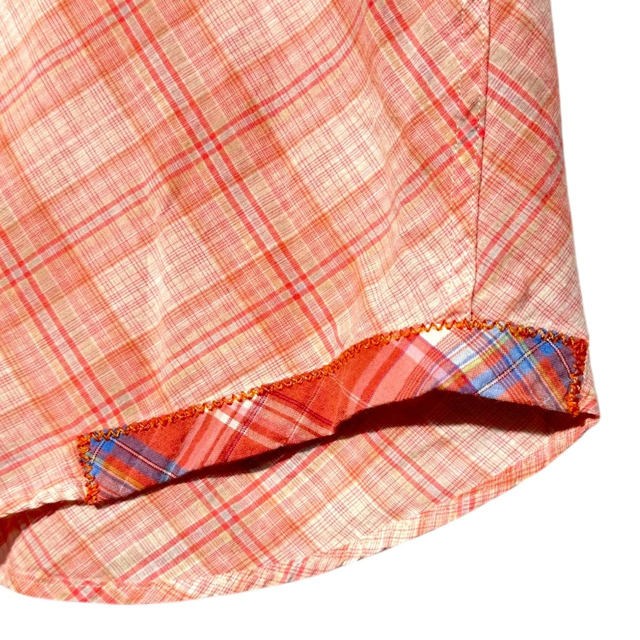 D&G(ディー&ジードルガバドルチェ&ガッバーナ) Western Check Shirt ウエスタン チェック シャツ RS0028/ST055 50(L) ピンク