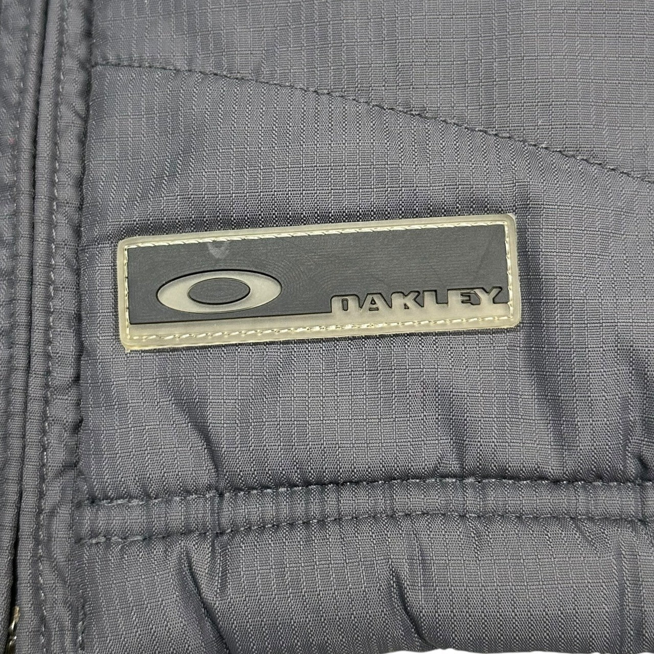 OAKLEY(オークリー) 00's Padded Nylon Tech Jacket パテッド ナイロン テック ジャケット L グレー Y2K ギミック 中綿