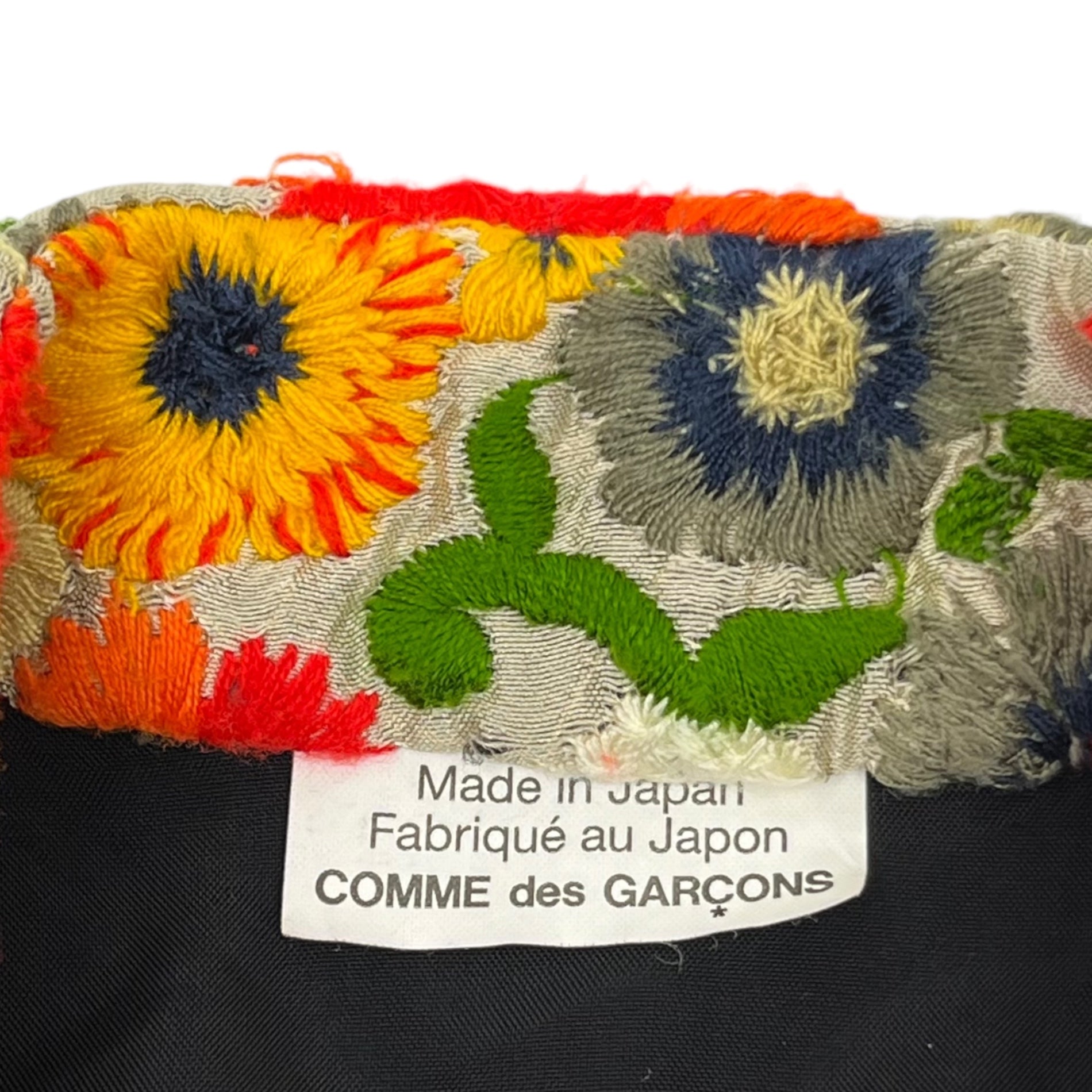 COMME des GARCONS HOMME PLUS(コムデギャルソンオムプリュス) 18SS flower embroidery vest 花 刺繍 ベスト コレクションアイテム PA-V001 S ベージュ×オレンジ AD2017 DISCO期
