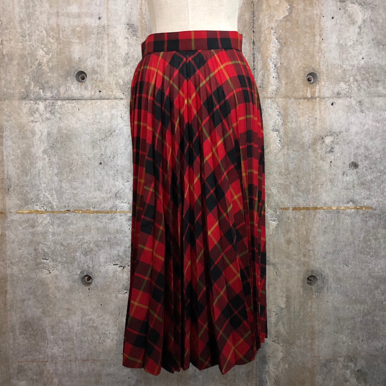 COMME des GARCONS JUNYA WATANABE(コムデギャルソンジュンヤワタナベ) 17AWチェックプリーツスカートパンツ JT-P045 SIZE S レッド×ブラック AD2017